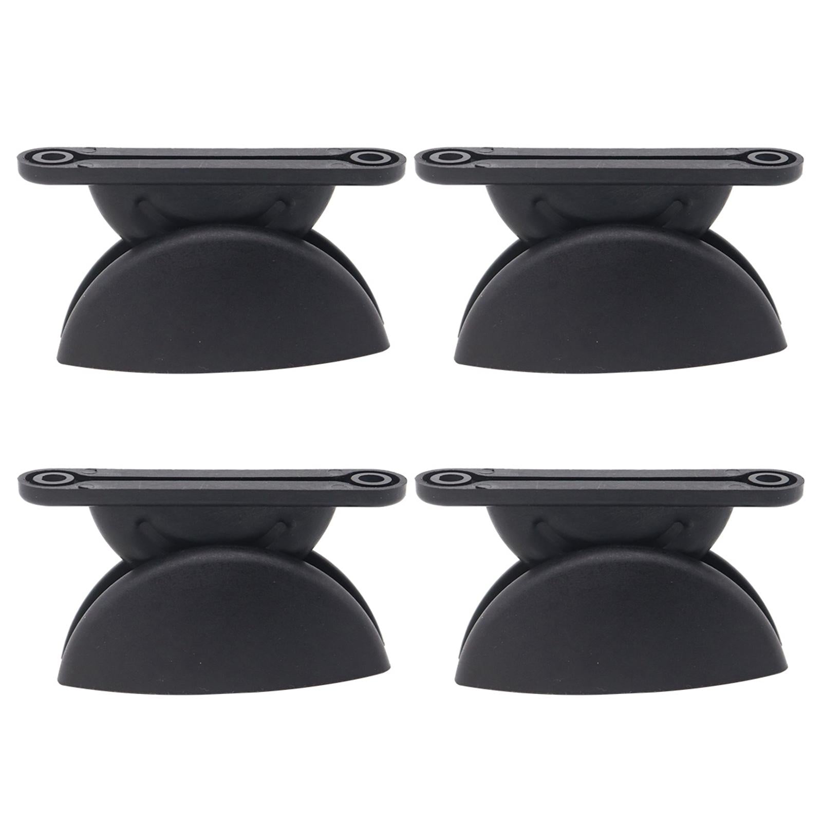4 Pieces RV Door Retainer Catch Door Stopper Clip for Cupboard Rvs Boat Black