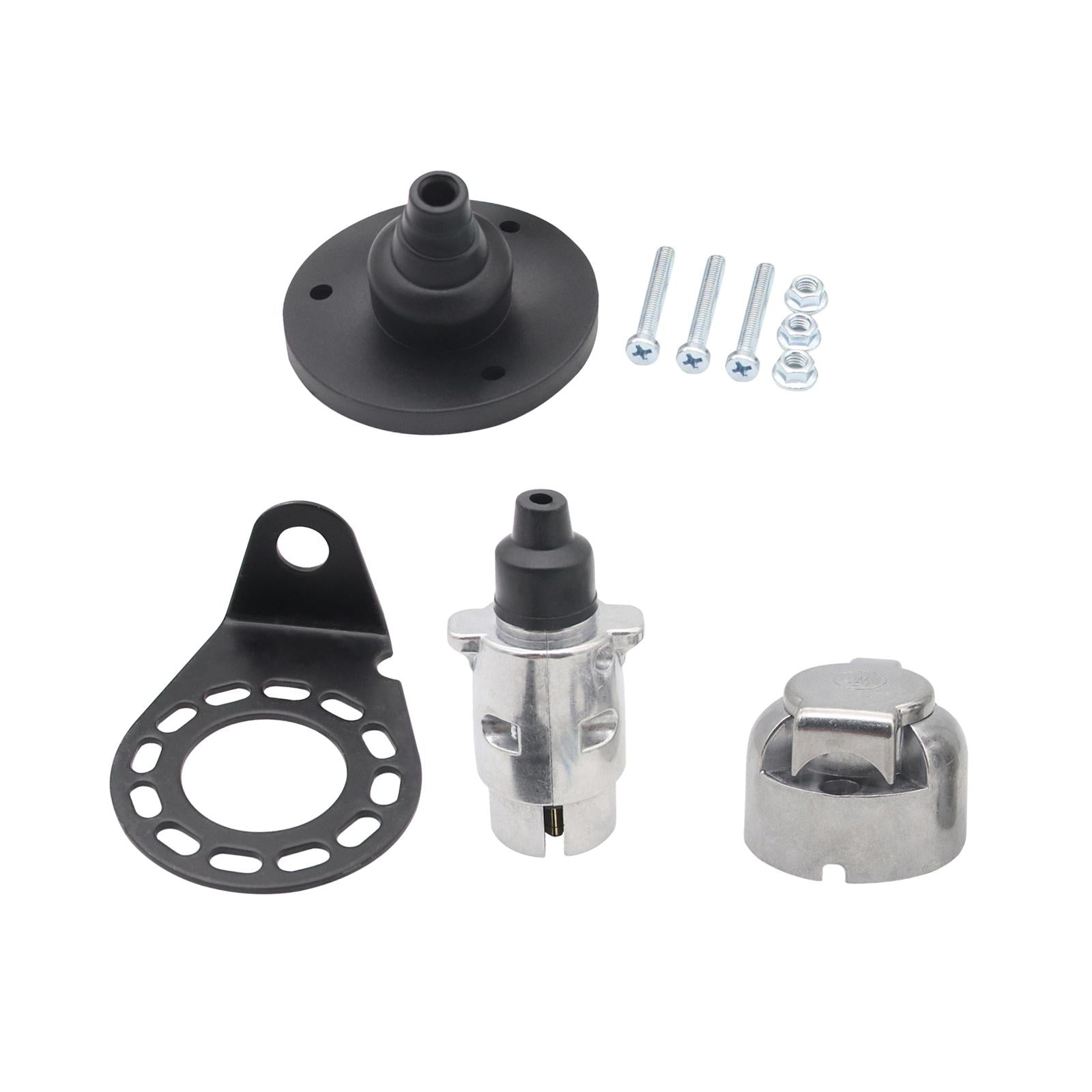 7 Pin Trailer Plug Socket for Direct Replacement Durable Easily Install