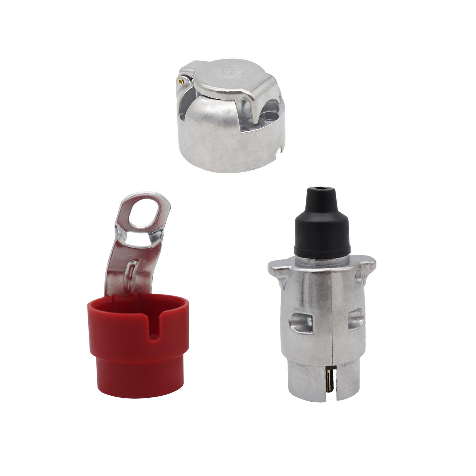 7 Pin Trailer Plug Connector Trailer Light Adapter for Ships RV Tractor