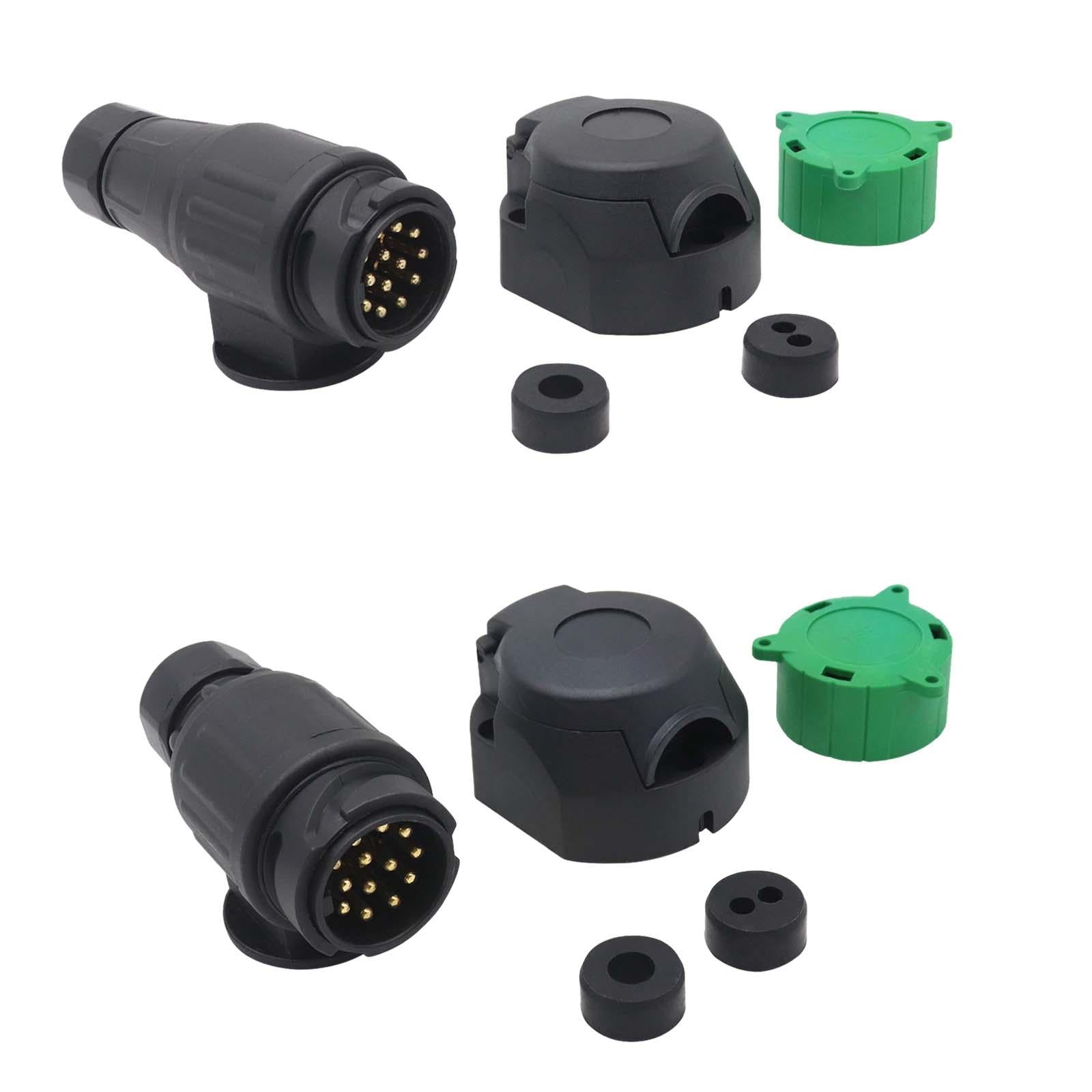 12V 13 Pin Trailer Plug Wiring Connector Adapter for Trailers RV Trucks AP13403 12cm