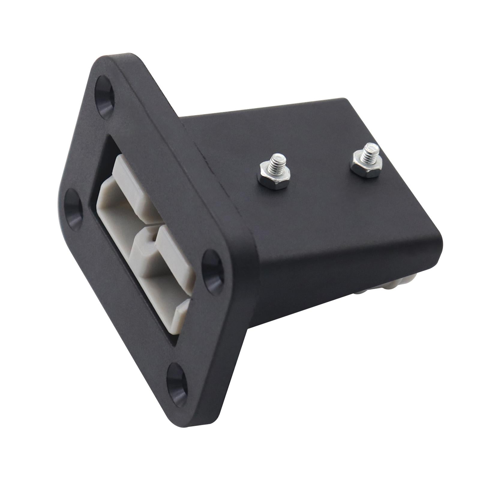50A Nylon Plug Mounting Panel with Cover for Plug Connector Caravans RV Gray