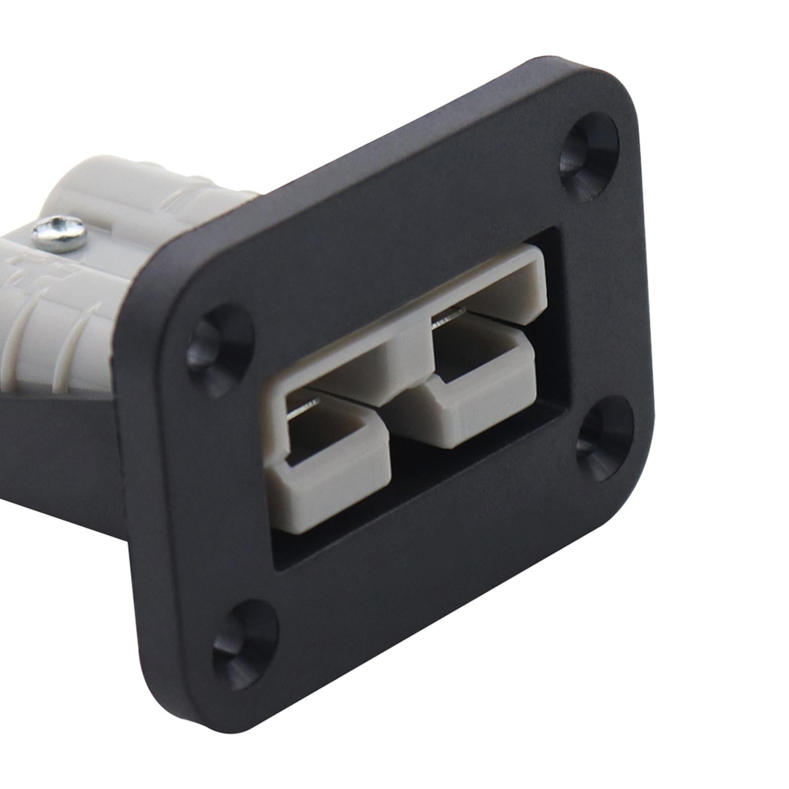 50A Nylon Plug Mounting Panel with Cover for Plug Connector Caravans RV Gray
