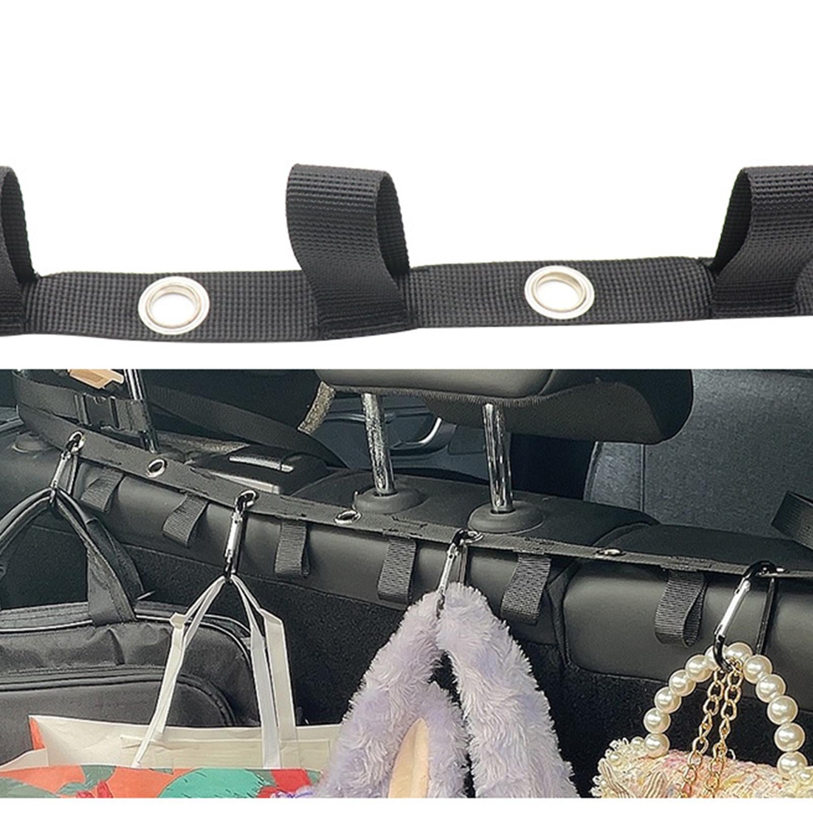 Car Clothesline with 5 Hook Car Clothes Hanger Strap for Car Van Trucks