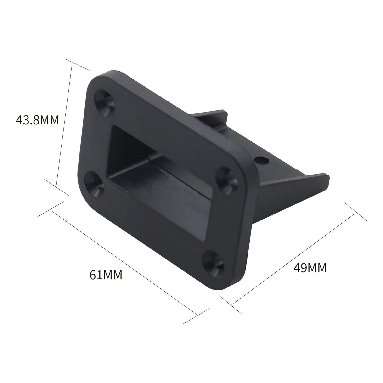 Flush Mount Bracket Panel Cover Panel Black Plug Mounting Panel with Cover