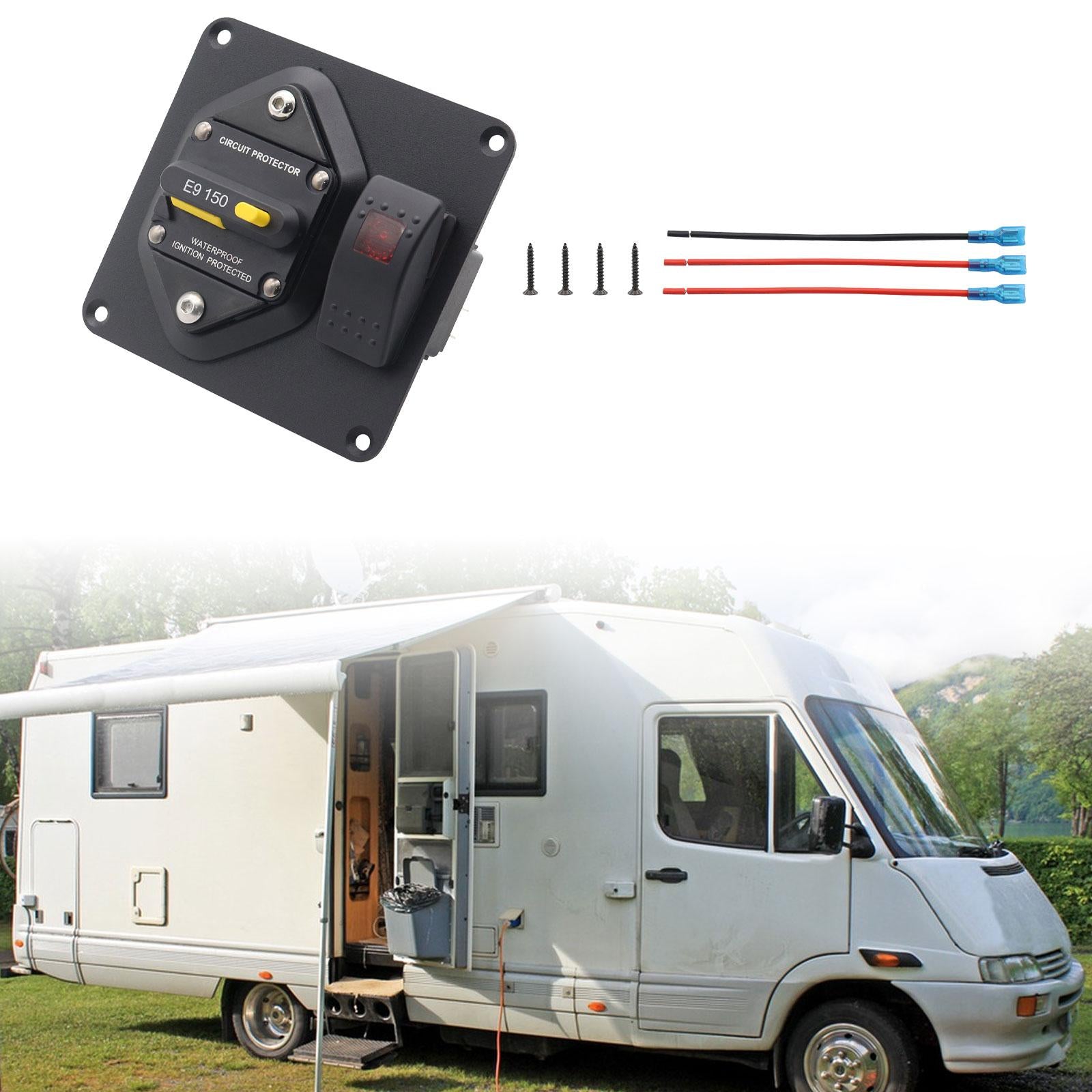 Automotive Boat Marine E9 Circuit Breaker Compact Sturdy 1/4” Threaded Studs 150A