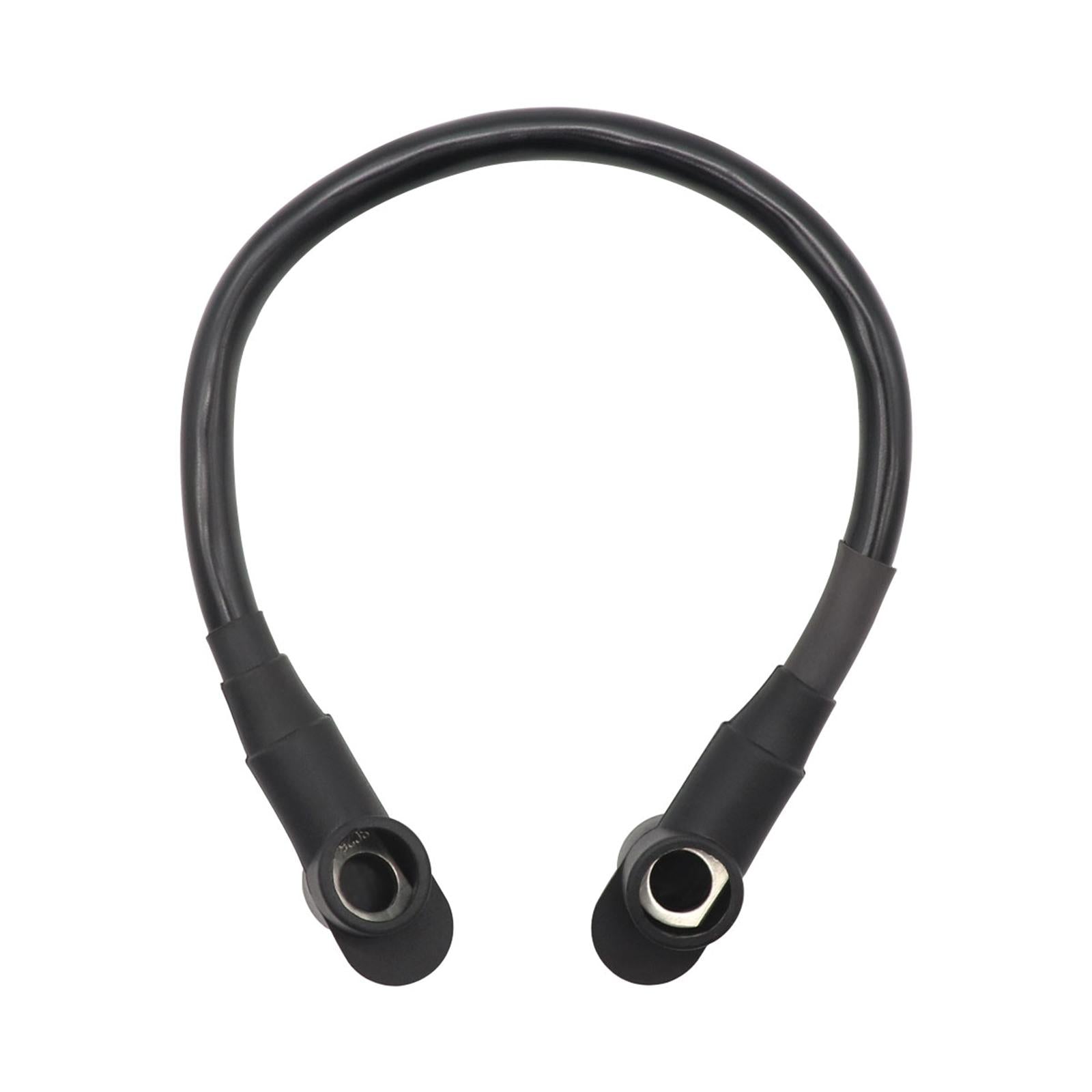 30cm Automotive 4 AWG Battery Cable 3/8in Lugs for Electrical Equipment Black