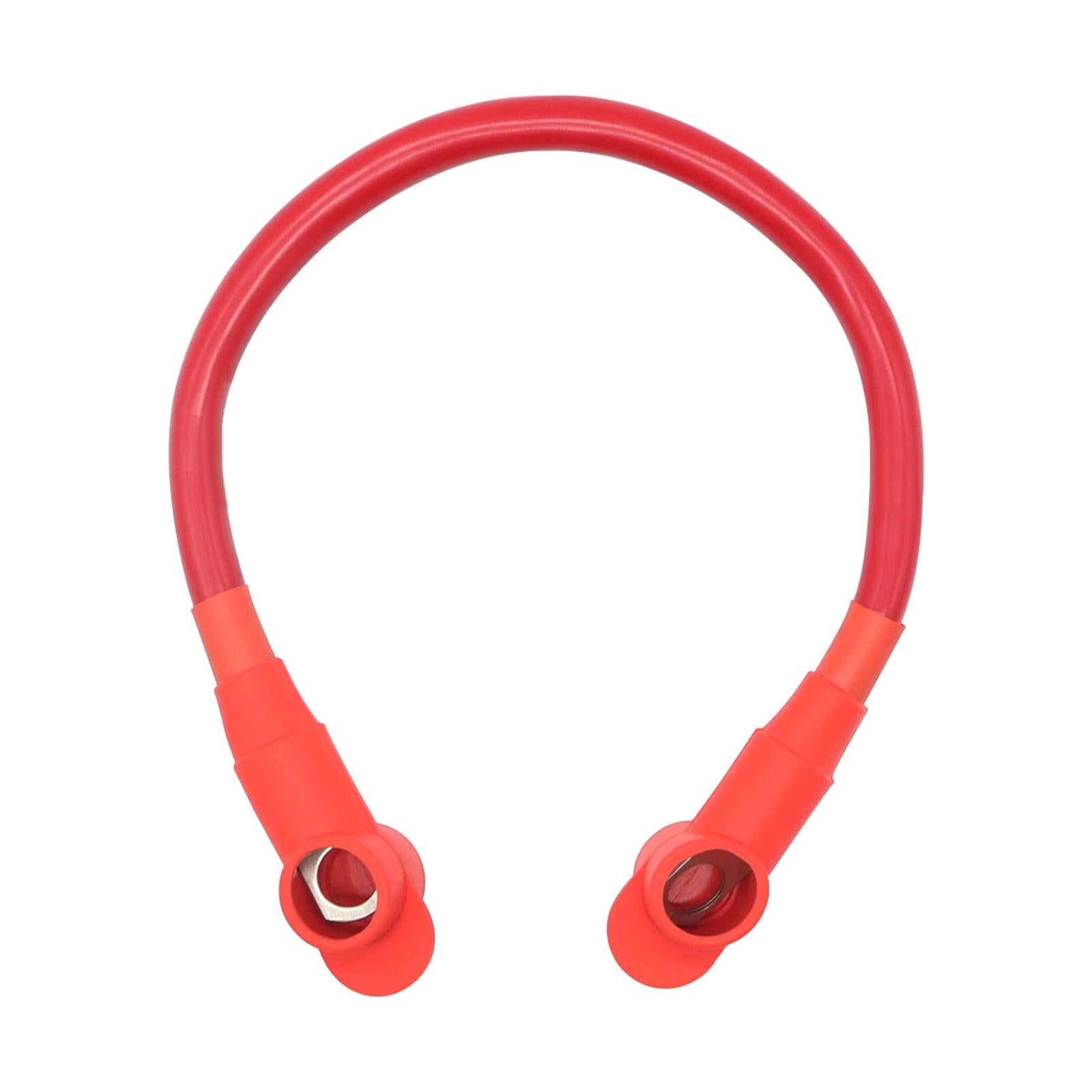 30cm Automotive 4 AWG Battery Cable 3/8in Lugs for Electrical Equipment Red