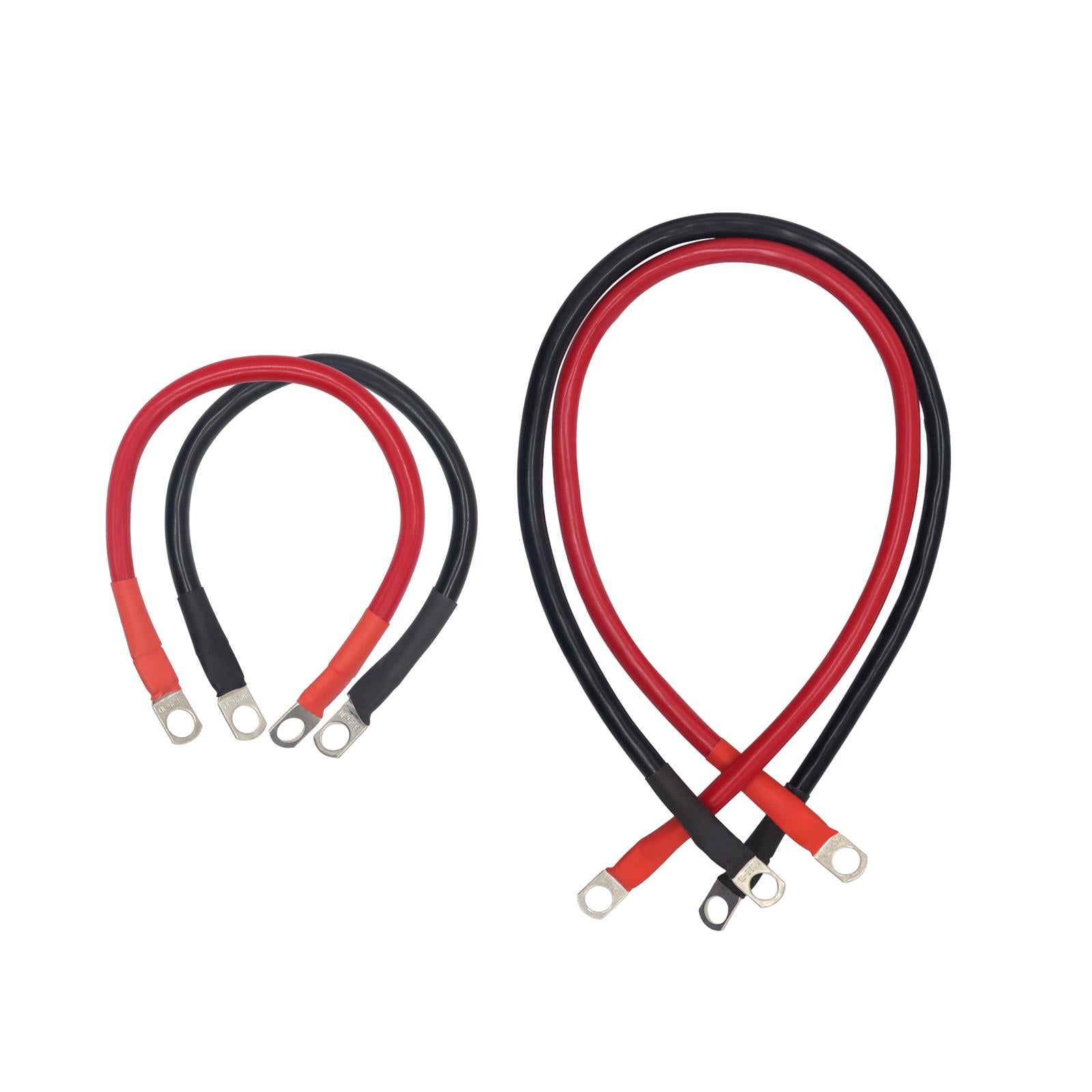 2 Pieces 4 AWG Battery Cable for Lawn Garden Equipment Sturdy Versatile 30cm