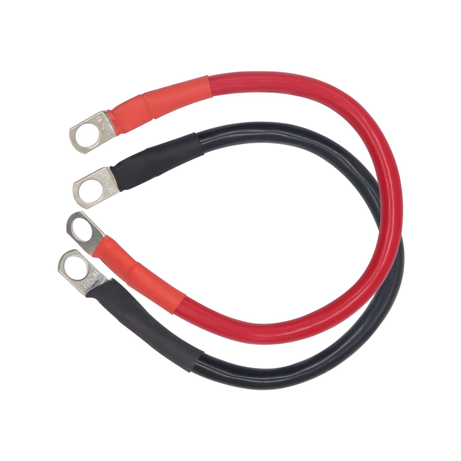 2 Pieces 4 AWG Battery Cable for Lawn Garden Equipment Sturdy Versatile 30cm