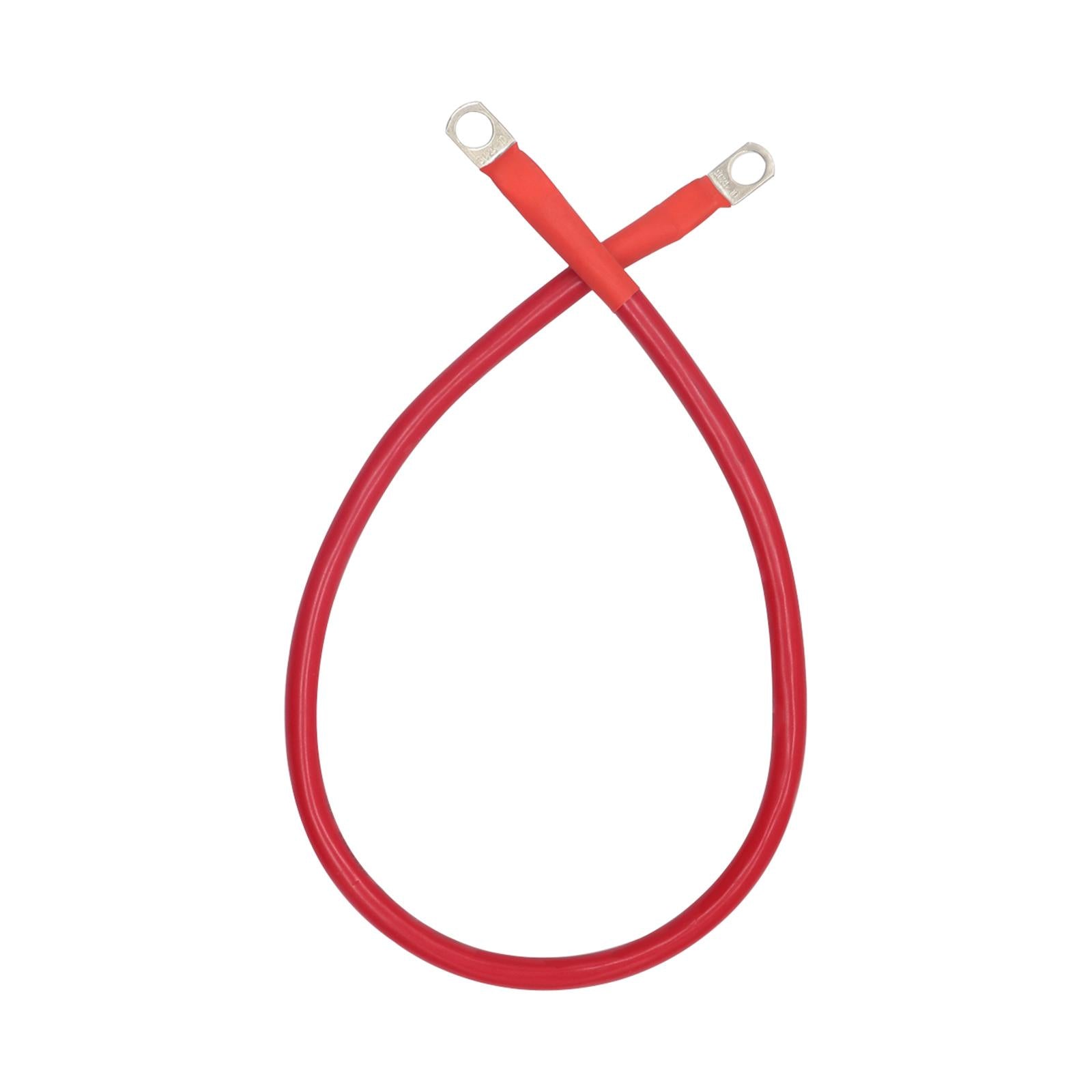 Automotive 4 AWG Battery Cable 3/8in Lugs for Marine RV Multifunctional Red