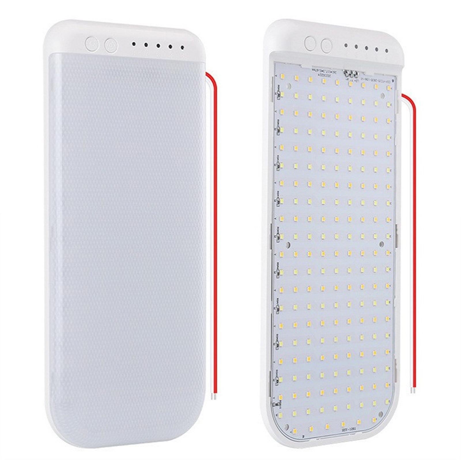 LED Interior RV Light 12V-80V 186 LEDs Light Fixture for Boat Van Truck