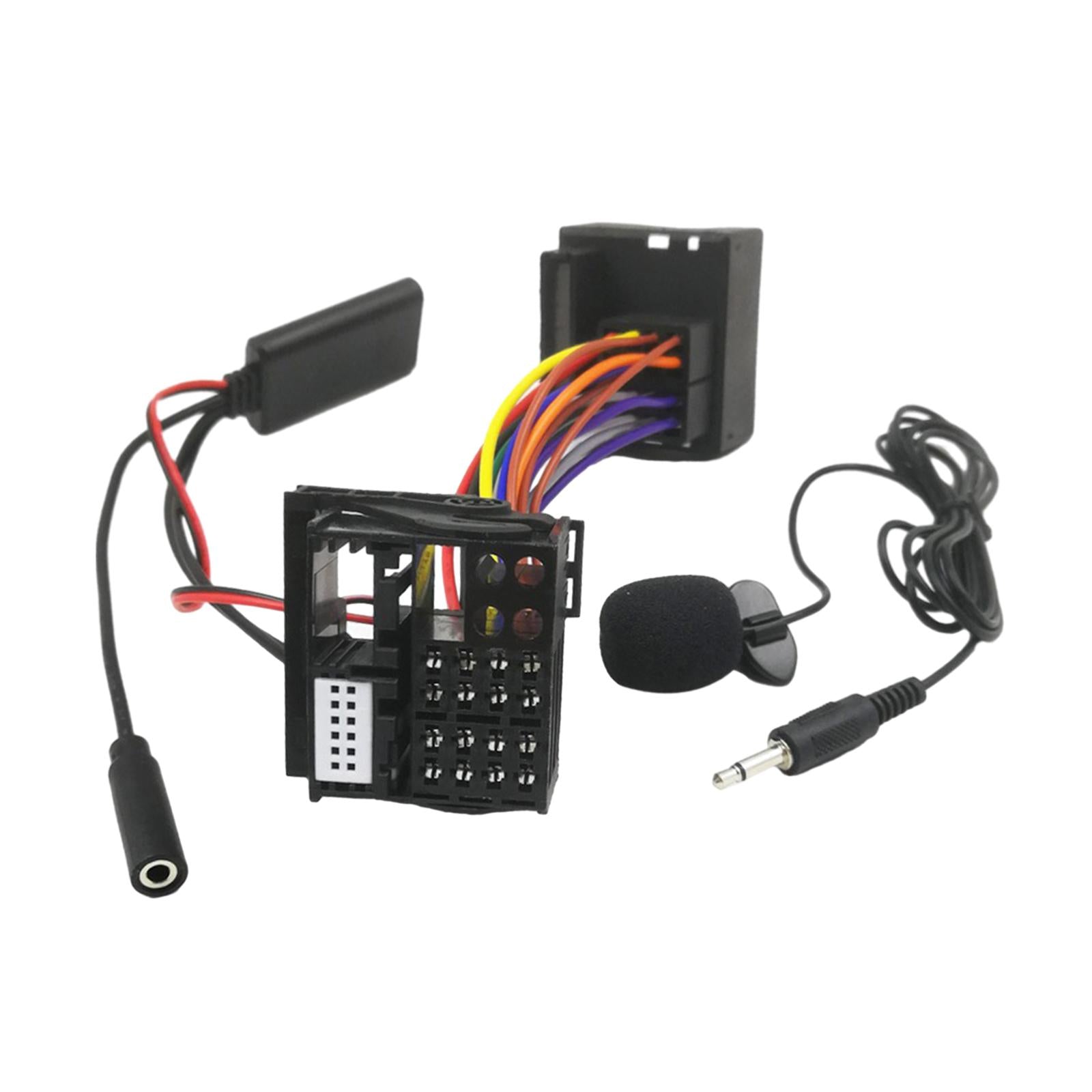 Radio AUX Cable Adapter with Microphone 12Pin for RNS315 Replace Parts