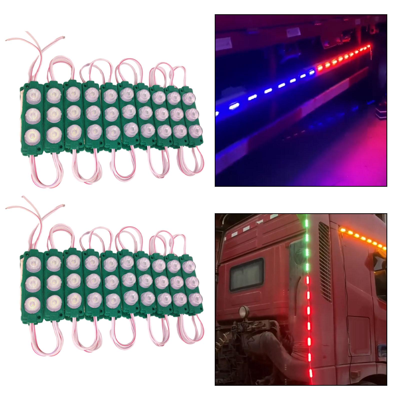 Truck LED Side Marker Light DC 24V Sturdy Stylish Easily Install Accessories Green Light