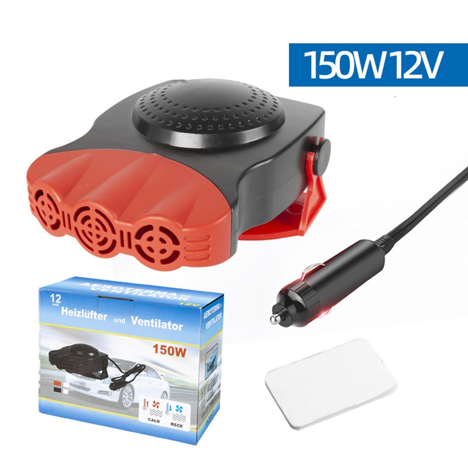 Auto Heater Portable Fast Heating 150W 2 Modes Windshield Defogging Demister Red 12V