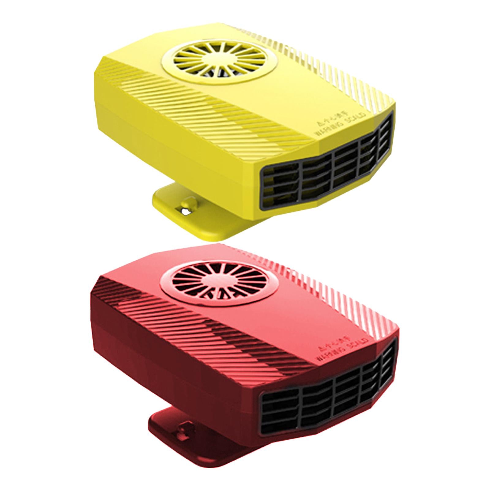 Car Heater Fan Low Noise Windscreen Defogger for Automobile Truck Taxis Yellow