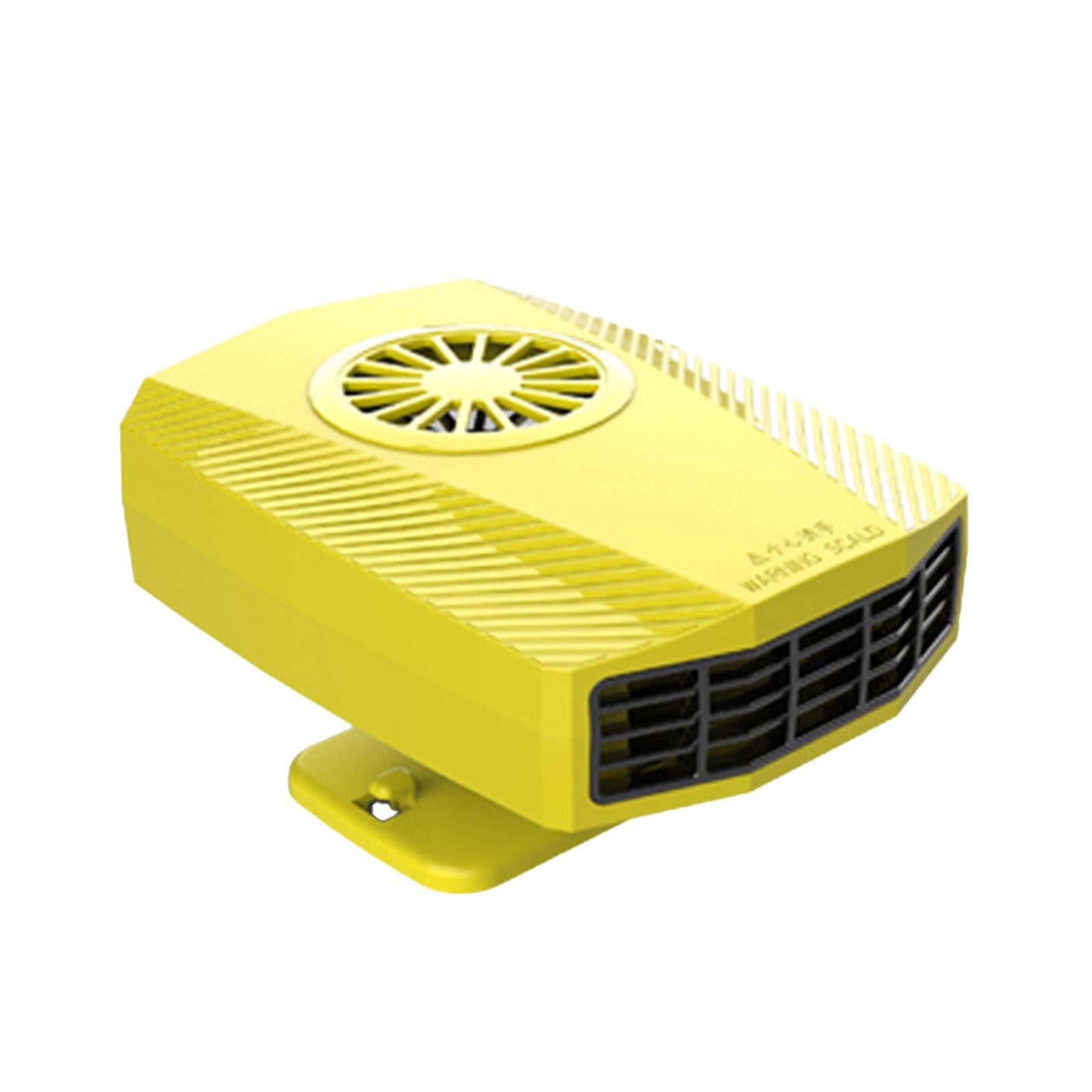 Car Heater Fan Low Noise Windscreen Defogger for Automobile Truck Taxis Yellow
