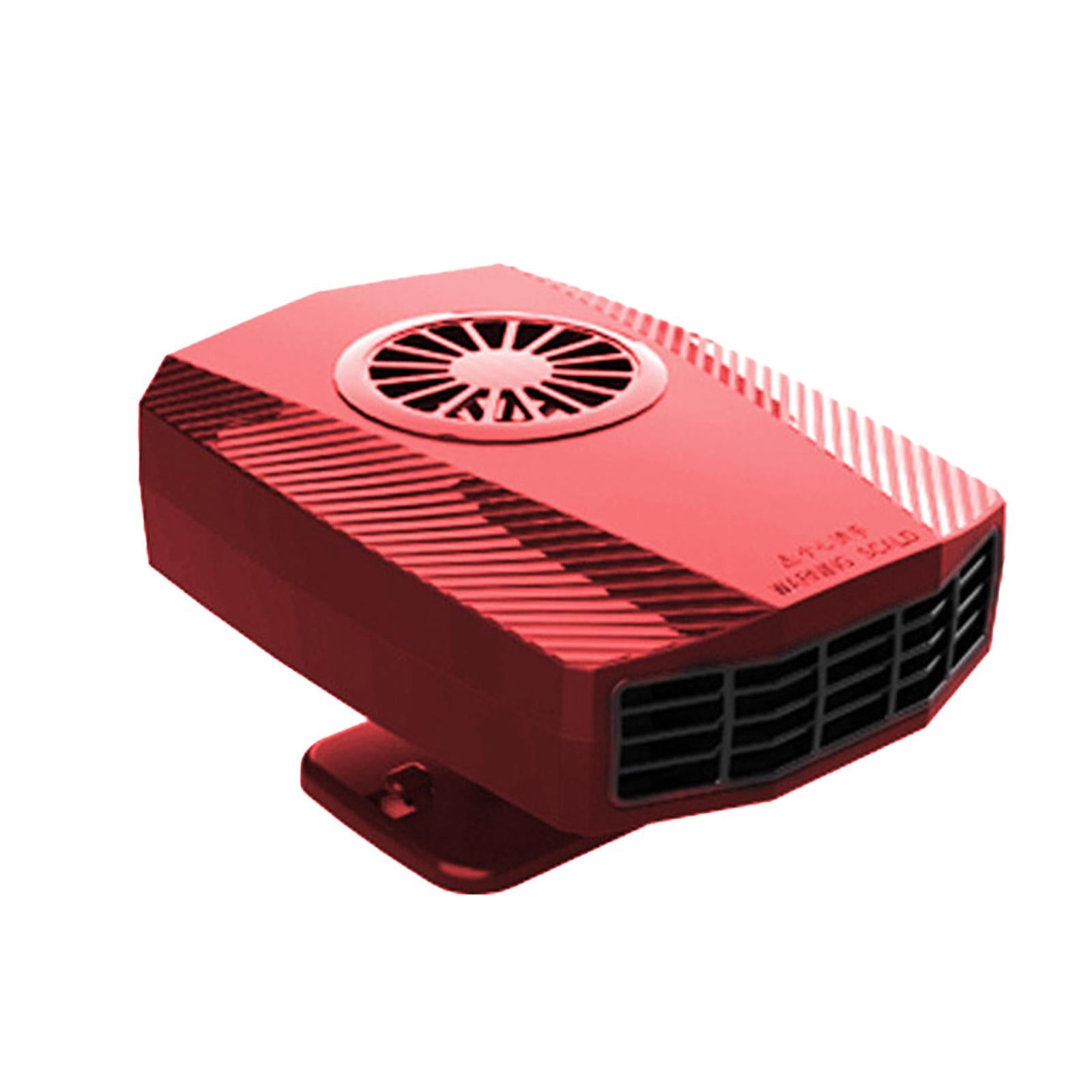 Car Heater Fan Low Noise Windscreen Defogger for Automobile Truck Taxis Red