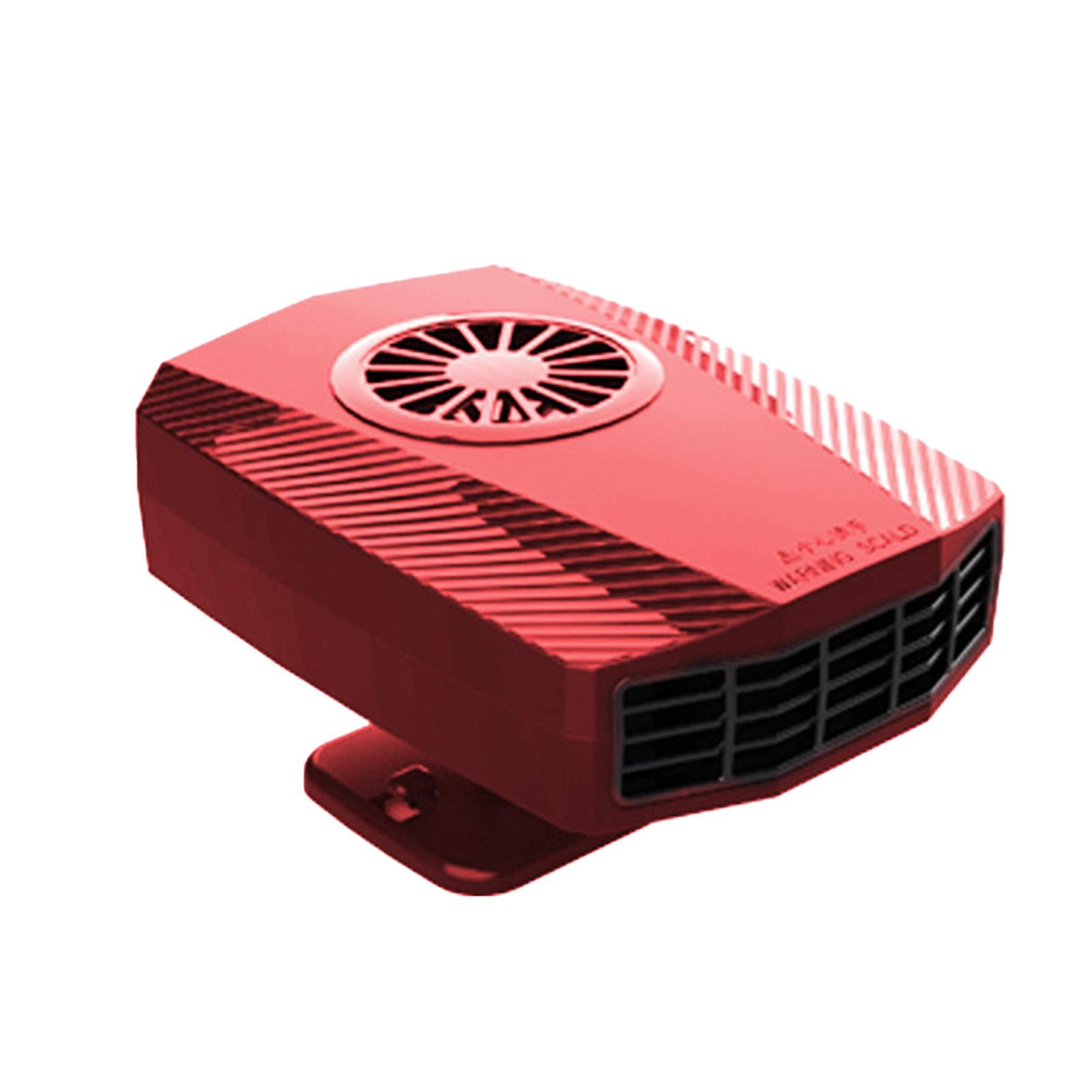 Car Heater Fan Low Noise Windscreen Defogger for Automobile Truck Taxis Red