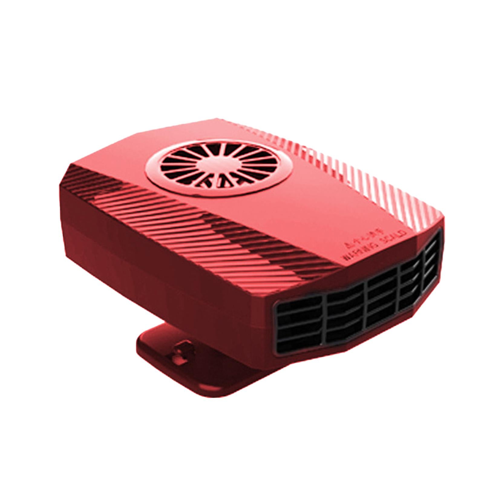 Car Heater Fan Low Noise Windscreen Defogger for Automobile Truck Taxis Red