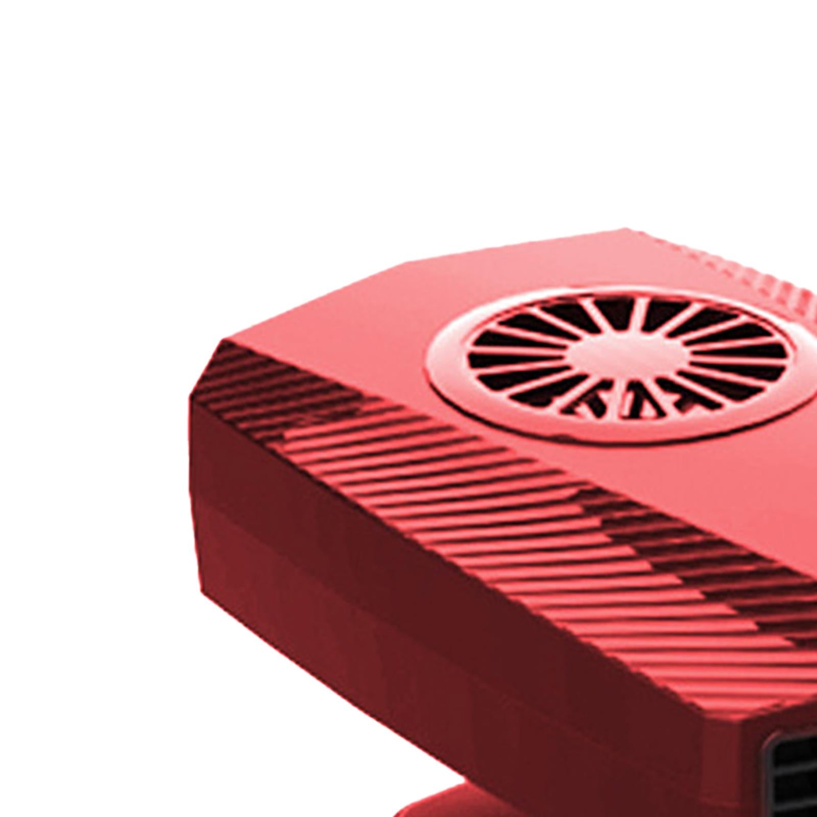 Car Heater Fan Low Noise Windscreen Defogger for Automobile Truck Taxis Red