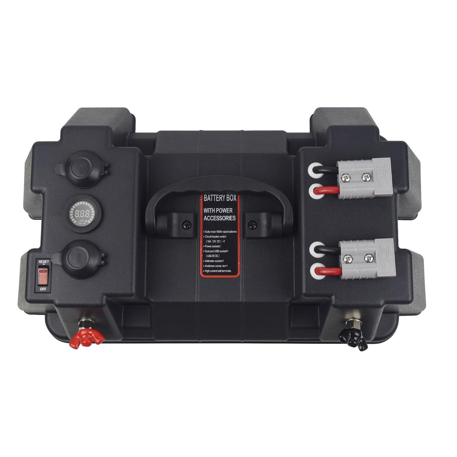 Motor Battery Box Waterproof Car RV Trailer Batteries Carrier