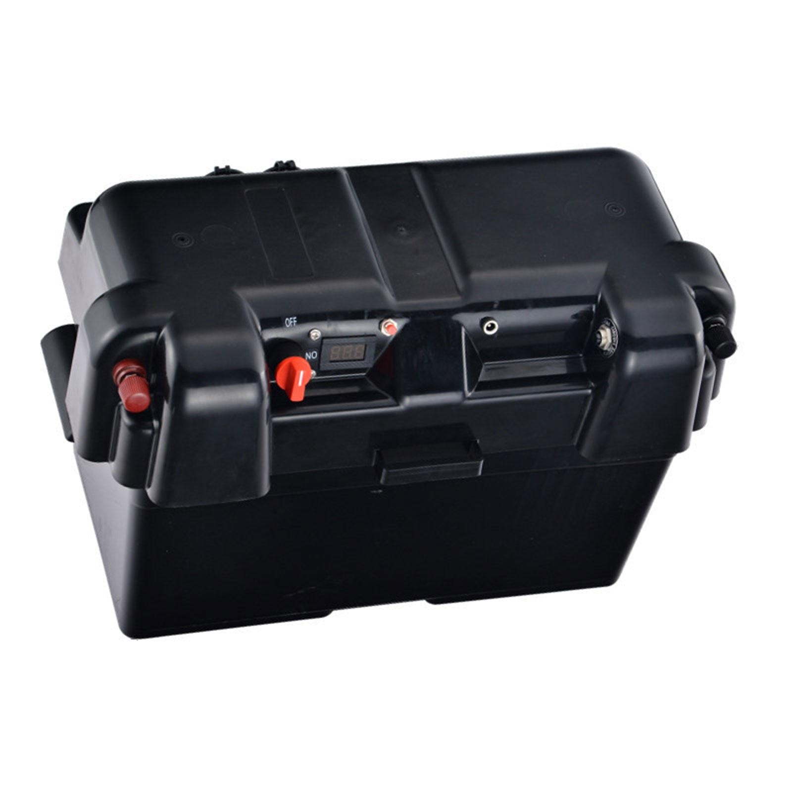 Batteries Carrier Multifunction Portable Battery Box for Travel Auto RV