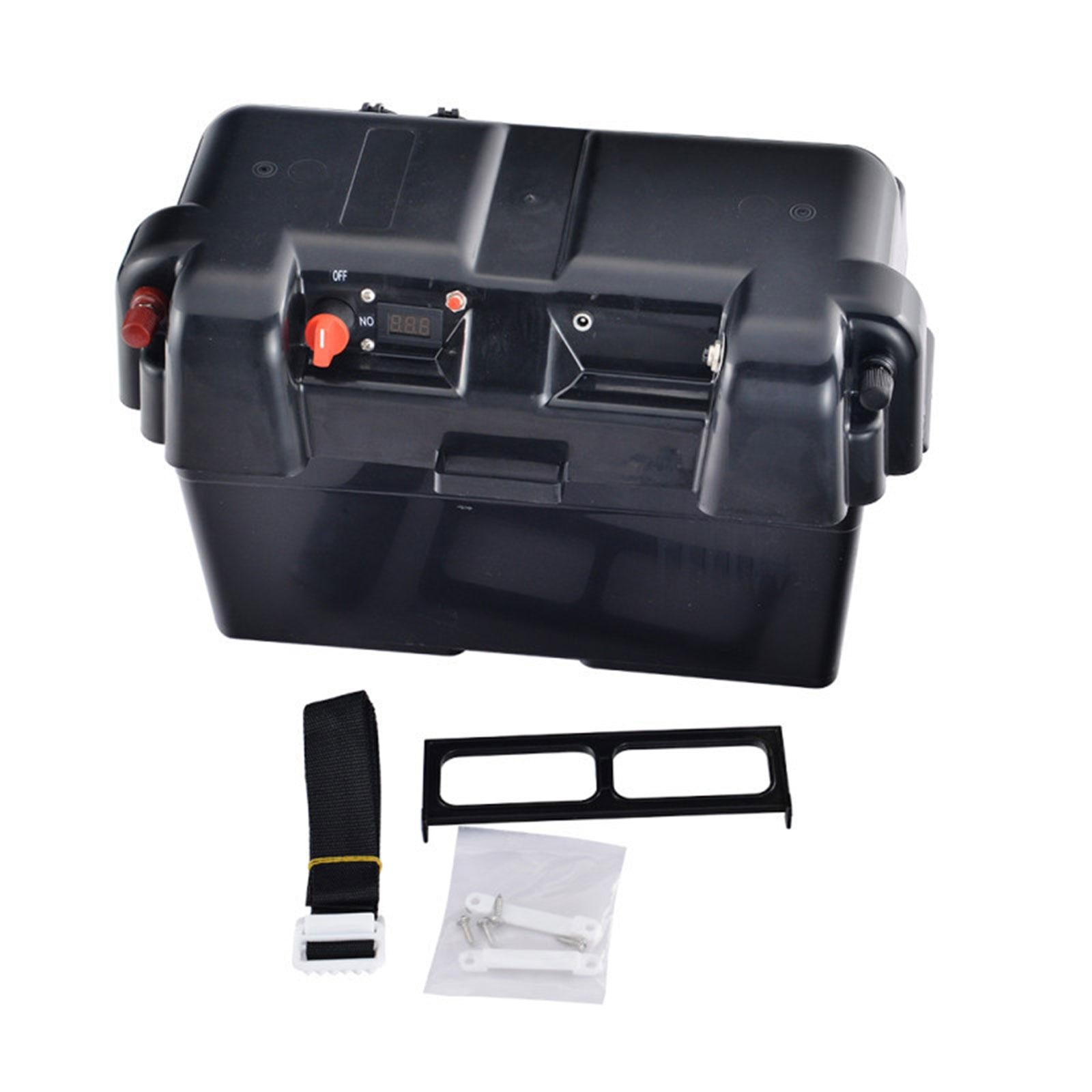 Batteries Carrier Multifunction Portable Battery Box for Travel Auto RV