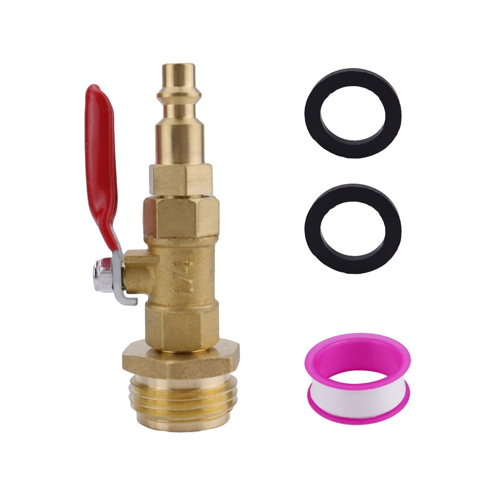 RV Winterize Blowout Adapter Kit 1/4'' Male Quick Plug for Trailer Boat