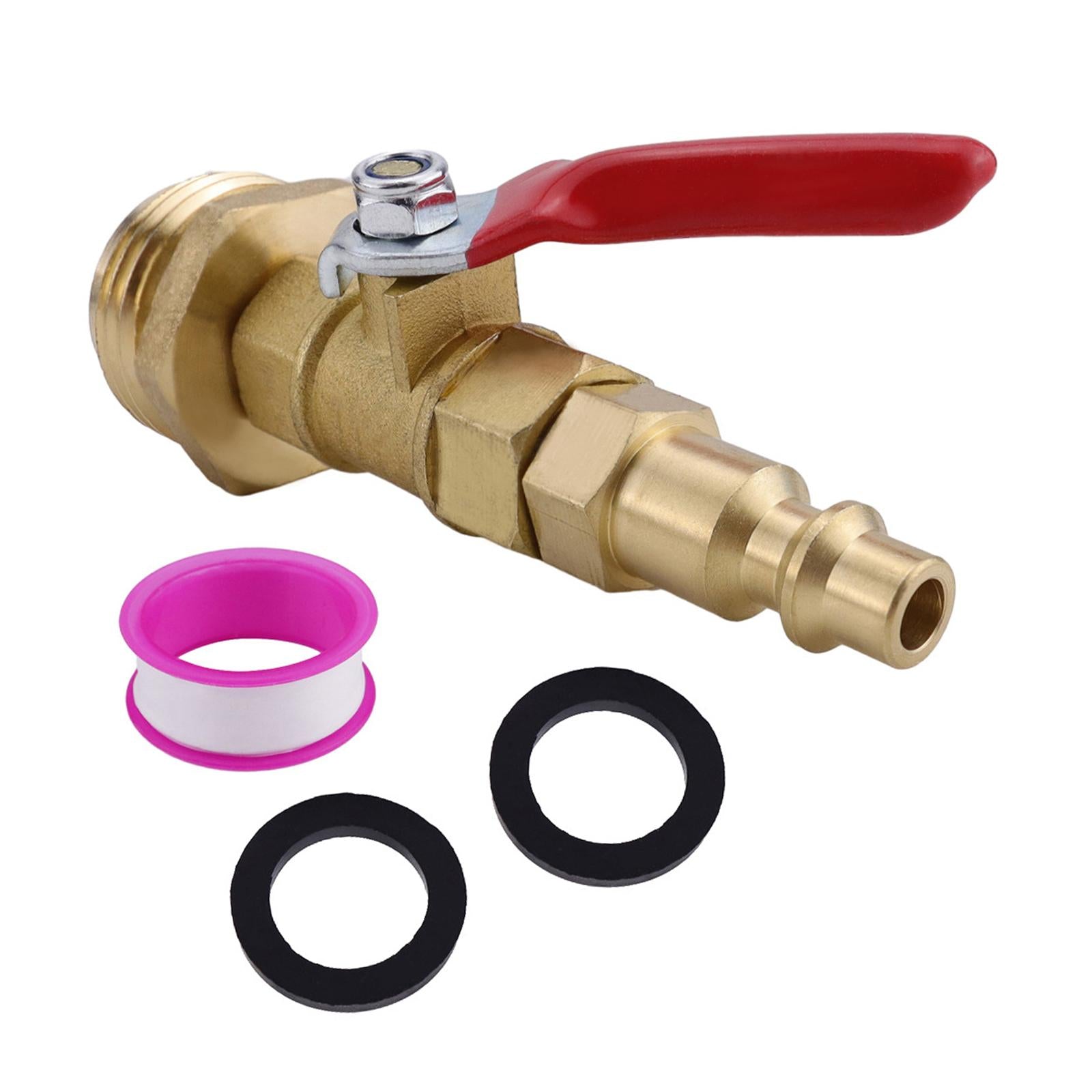 RV Winterize Blowout Adapter Kit 1/4'' Male Quick Plug for Trailer Boat