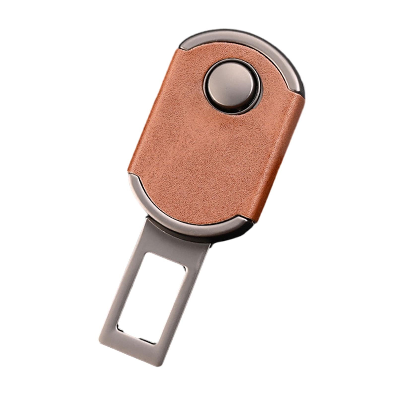 Car Safety Seatbelt Buckle Plug Thick Car Seat Belt Extension Extension Pads Brown