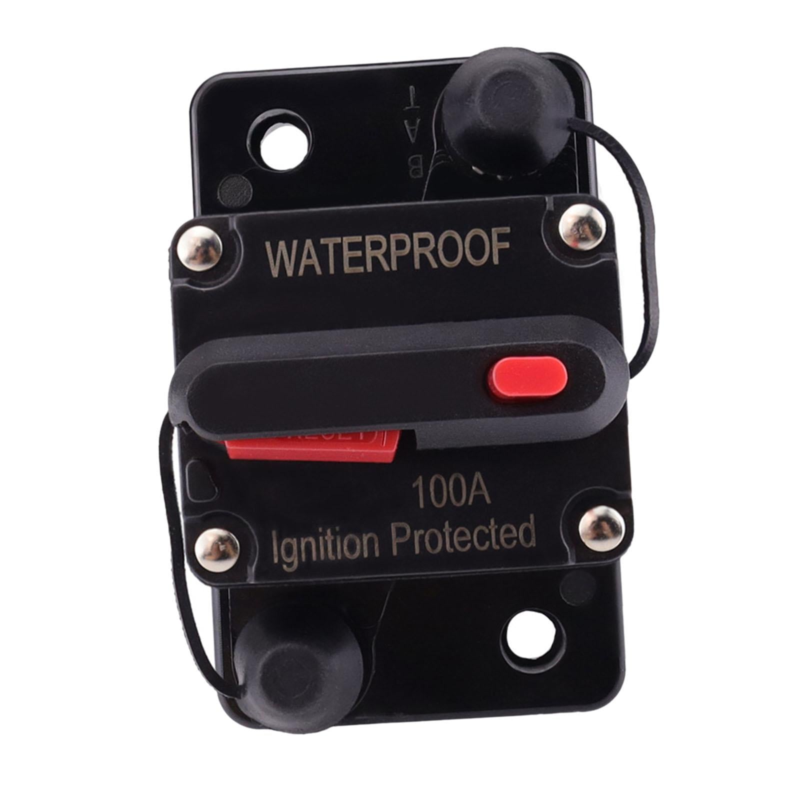 Marine Circuit Breaker with Manual Reset 12V-48V DC for Car Audio Truck 100A