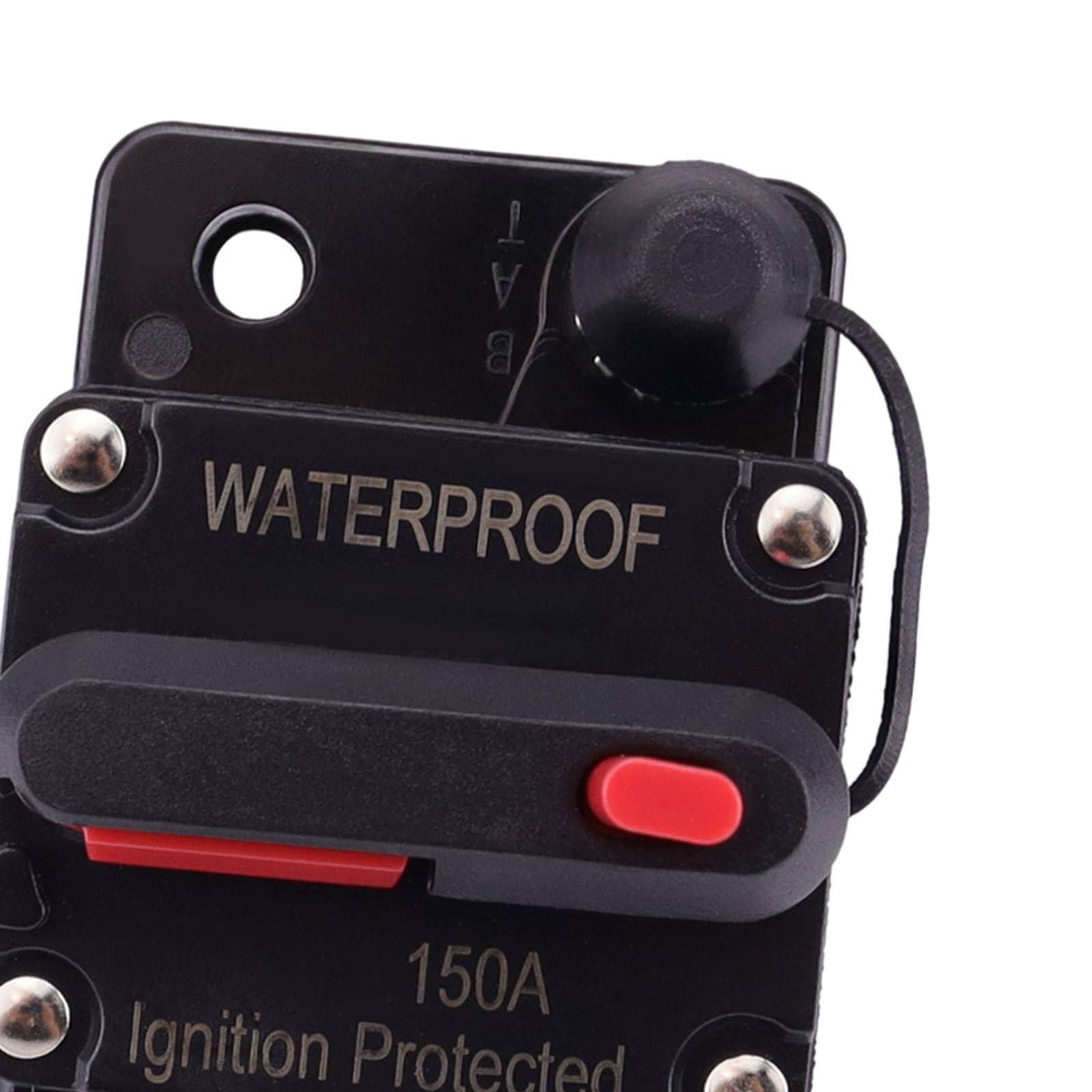 Marine Circuit Breaker with Manual Reset 12V-48V DC for Car Audio Truck 150A