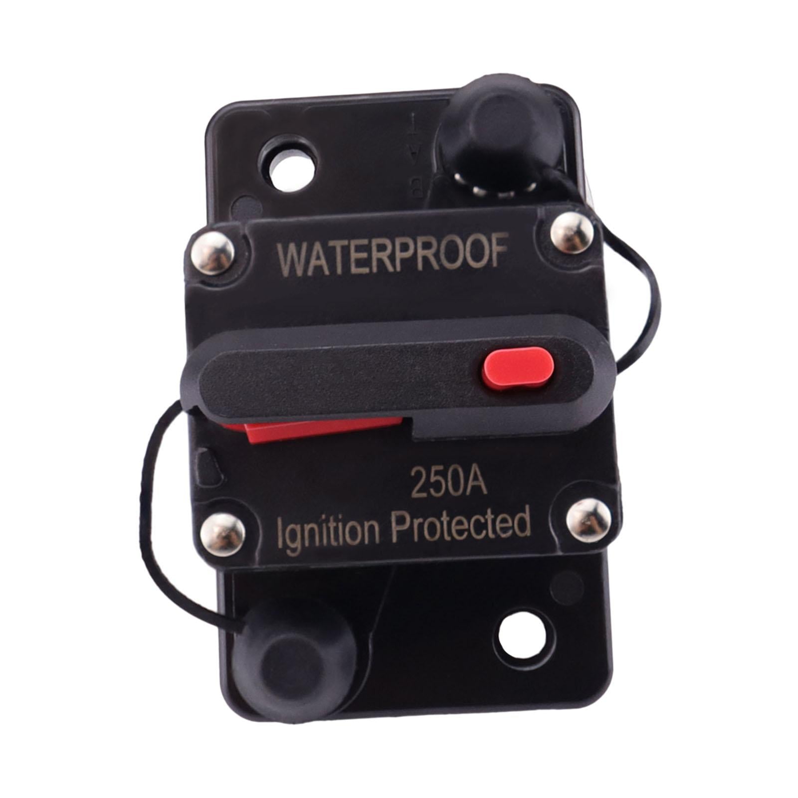 Marine Circuit Breaker with Manual Reset 12V-48V DC for Car Audio Truck 250A