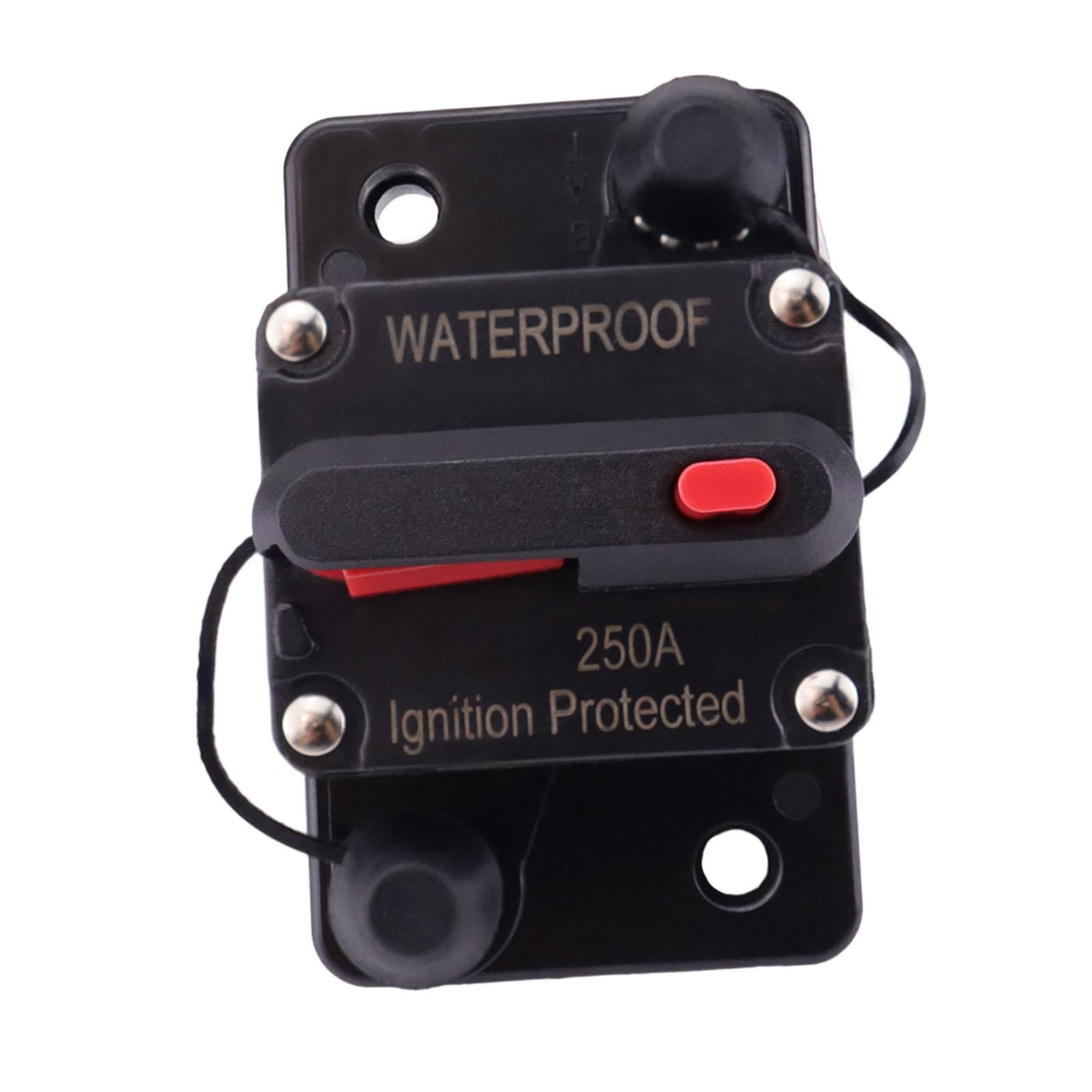 Marine Circuit Breaker with Manual Reset 12V-48V DC for Car Audio Truck 250A