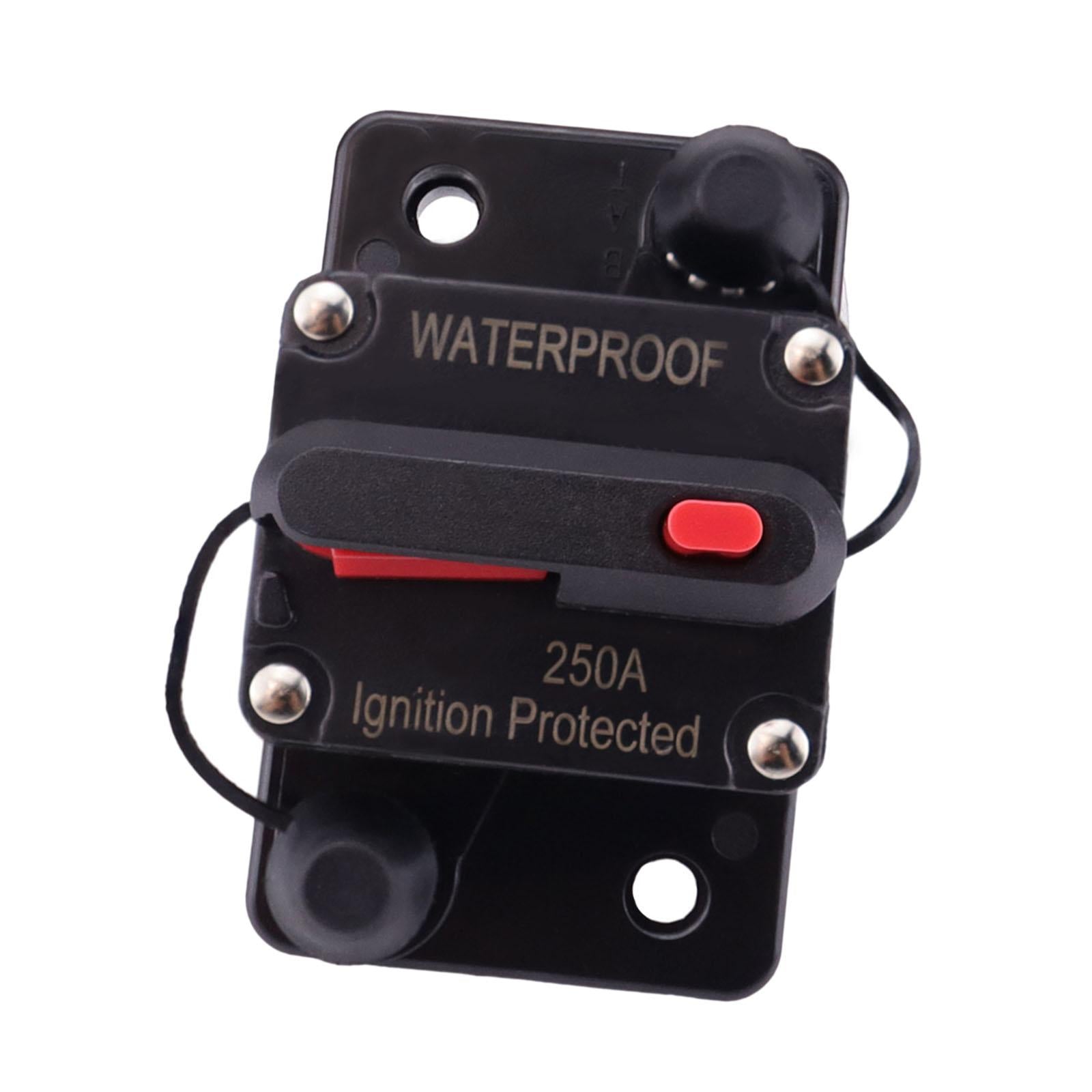 Marine Circuit Breaker with Manual Reset 12V-48V DC for Car Audio Truck 250A