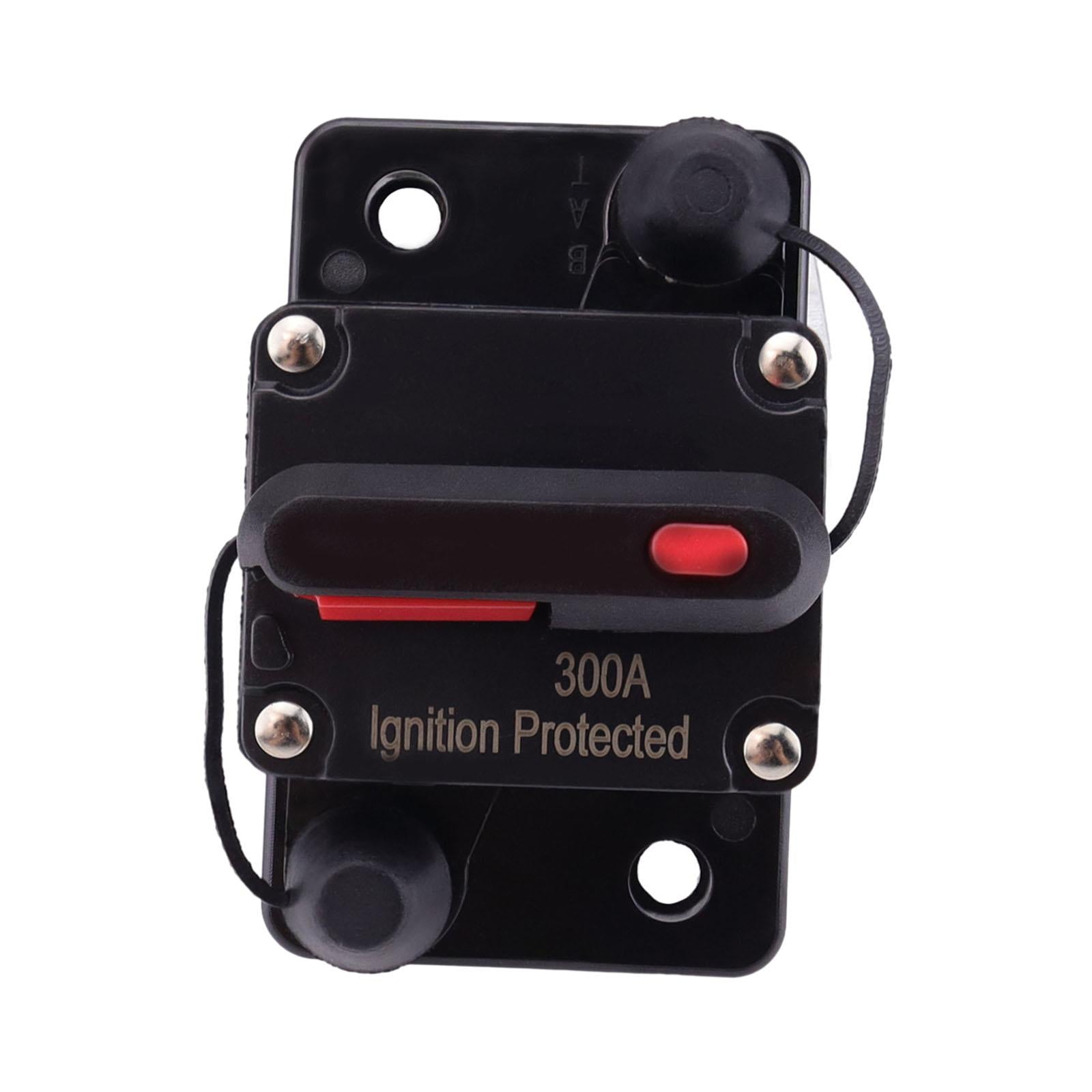Marine Circuit Breaker with Manual Reset 12V-48V DC for Car Audio Truck 300A