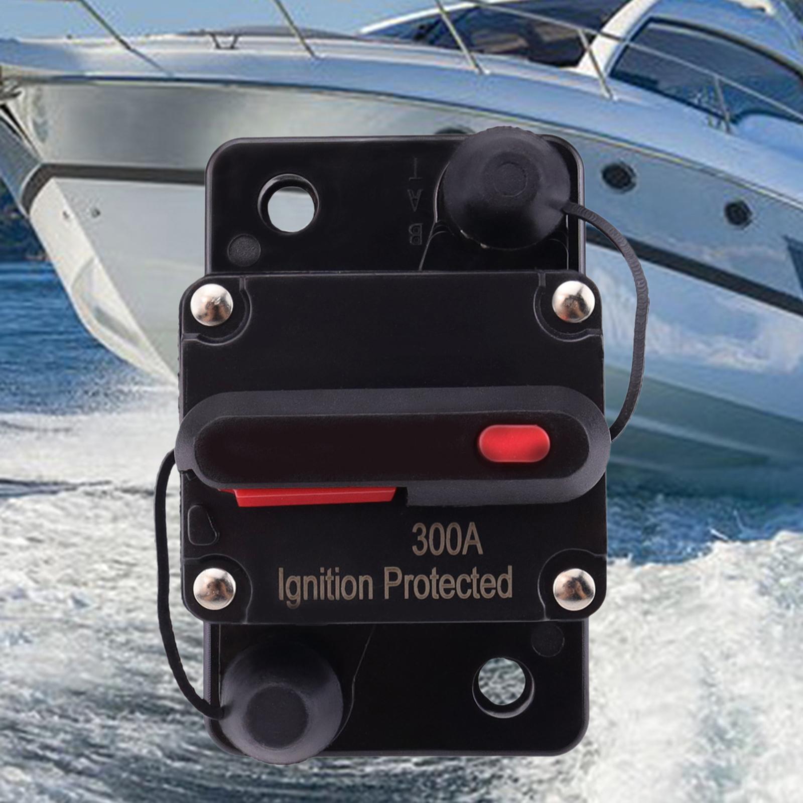Marine Circuit Breaker with Manual Reset 12V-48V DC for Car Audio Truck 300A