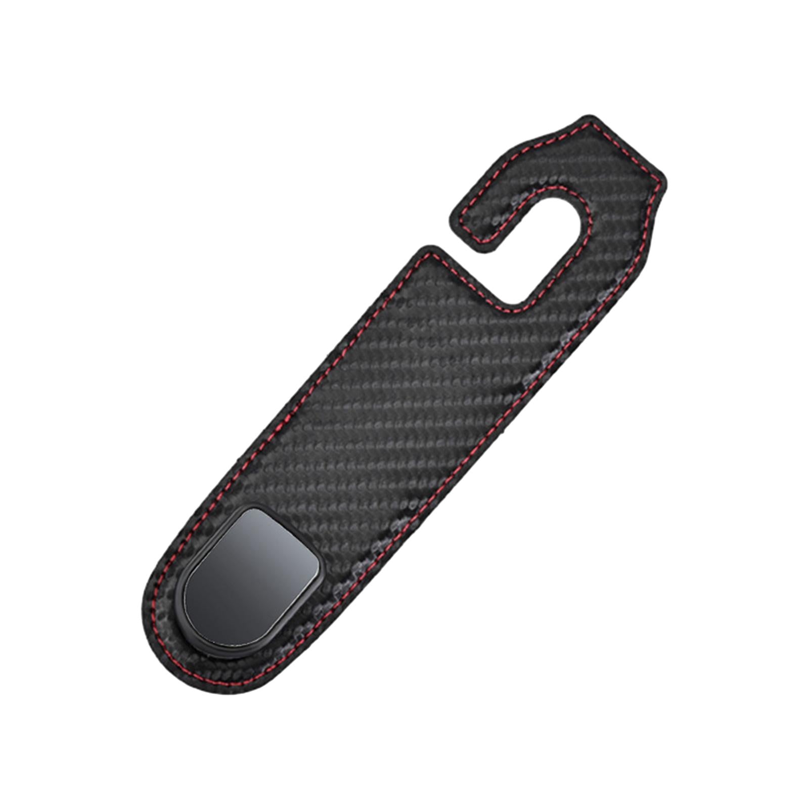 Car Seat Headrest Hook Multipurpose Portable for Umbrellas Coats Purses Carbon Fiber Pattern