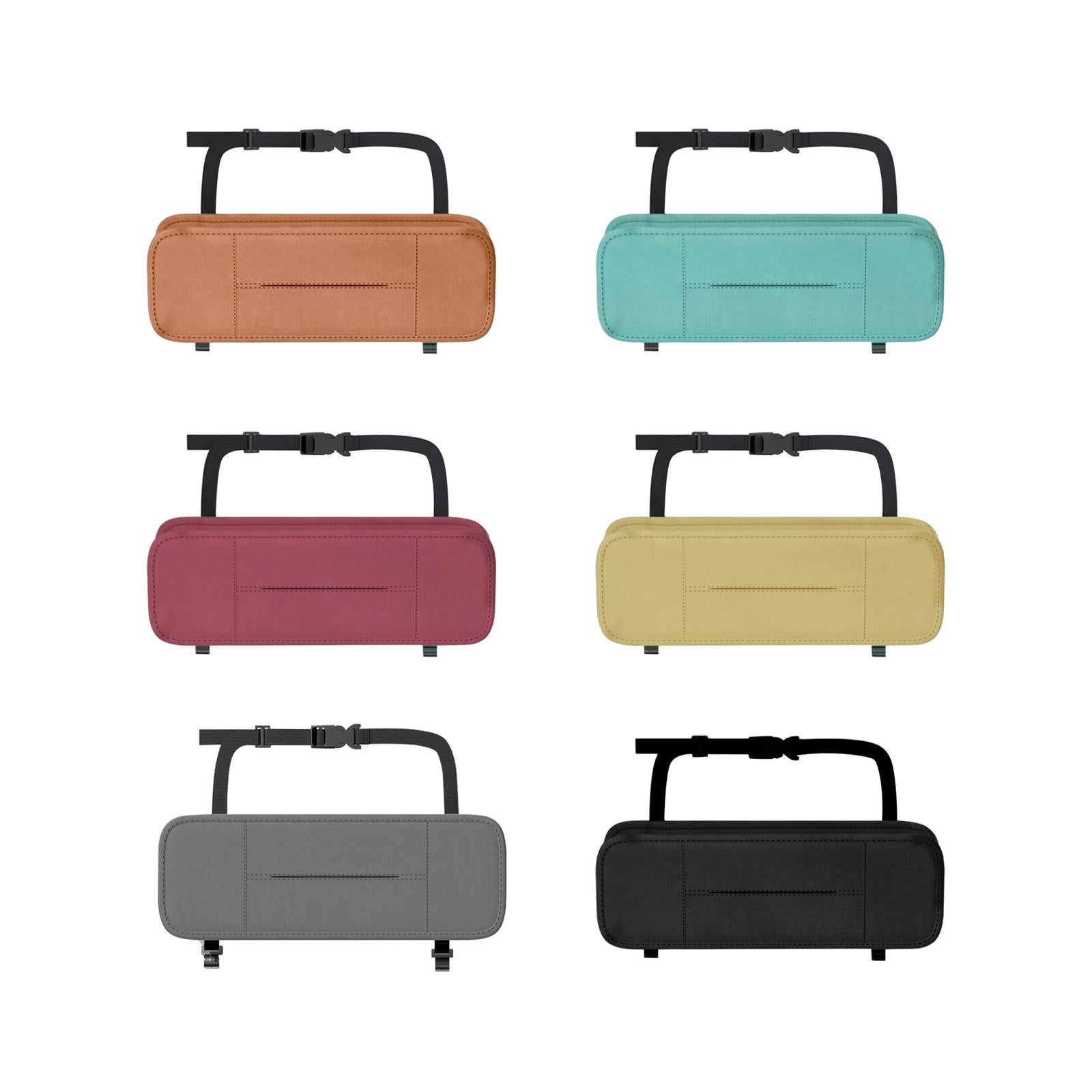 Car Seat Back Organizer Stylish Waterproof Seat Back Organizer Tissue Holder brown