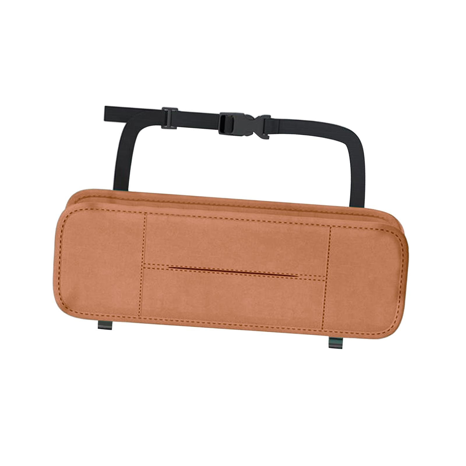 Car Seat Back Organizer Stylish Waterproof Seat Back Organizer Tissue Holder brown