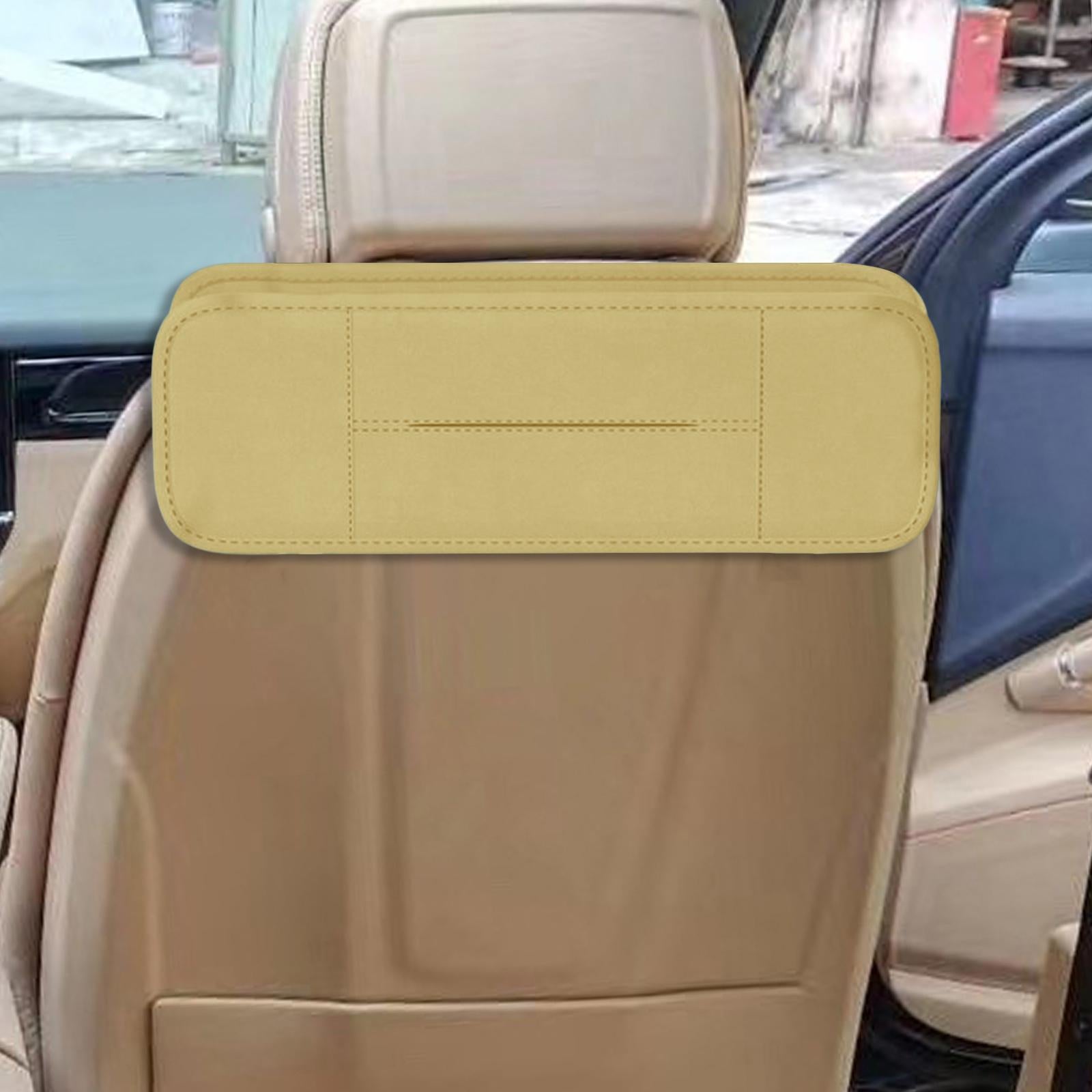 Car Seat Back Organizer Stylish Waterproof Seat Back Organizer Tissue Holder yellow
