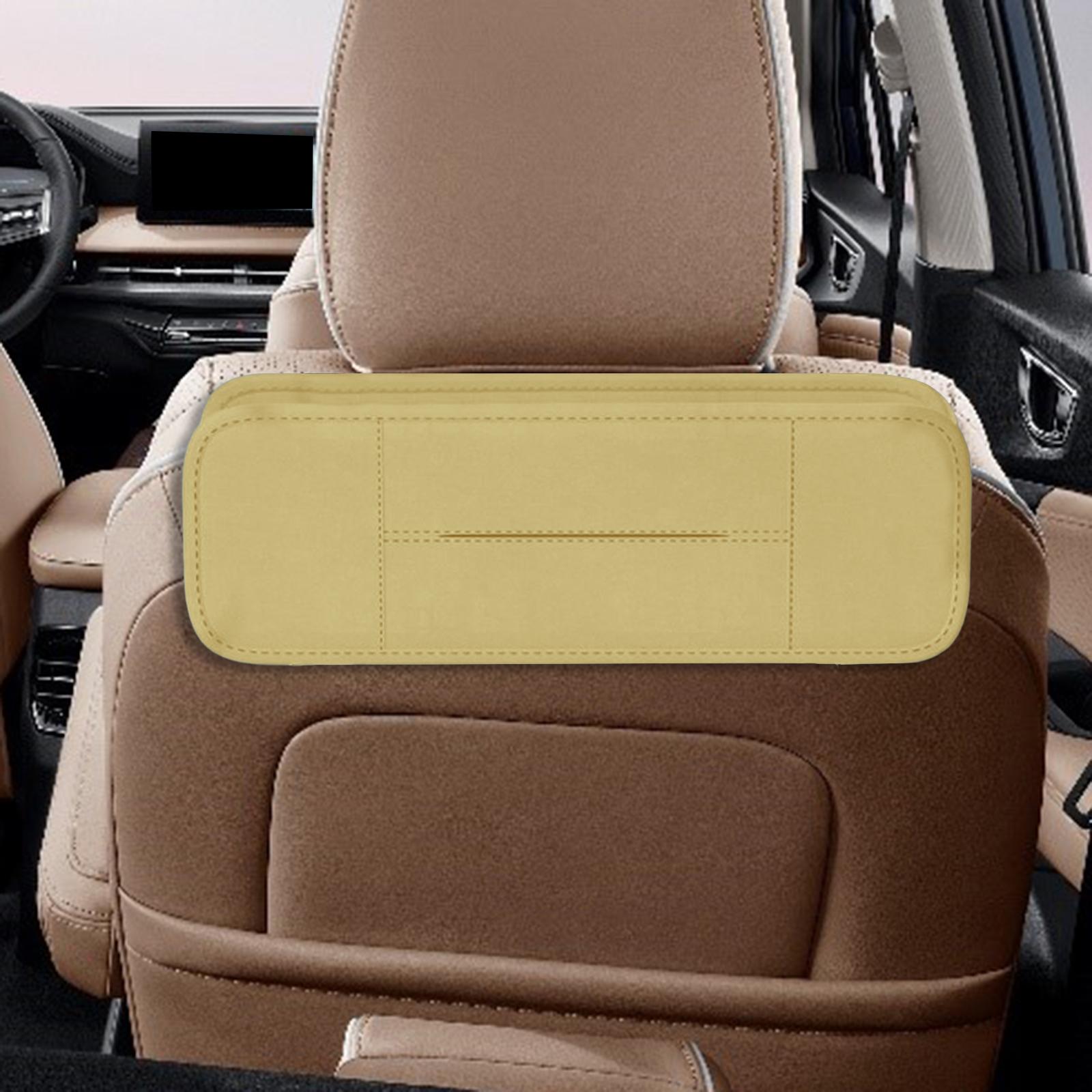 Car Seat Back Organizer Stylish Waterproof Seat Back Organizer Tissue Holder yellow