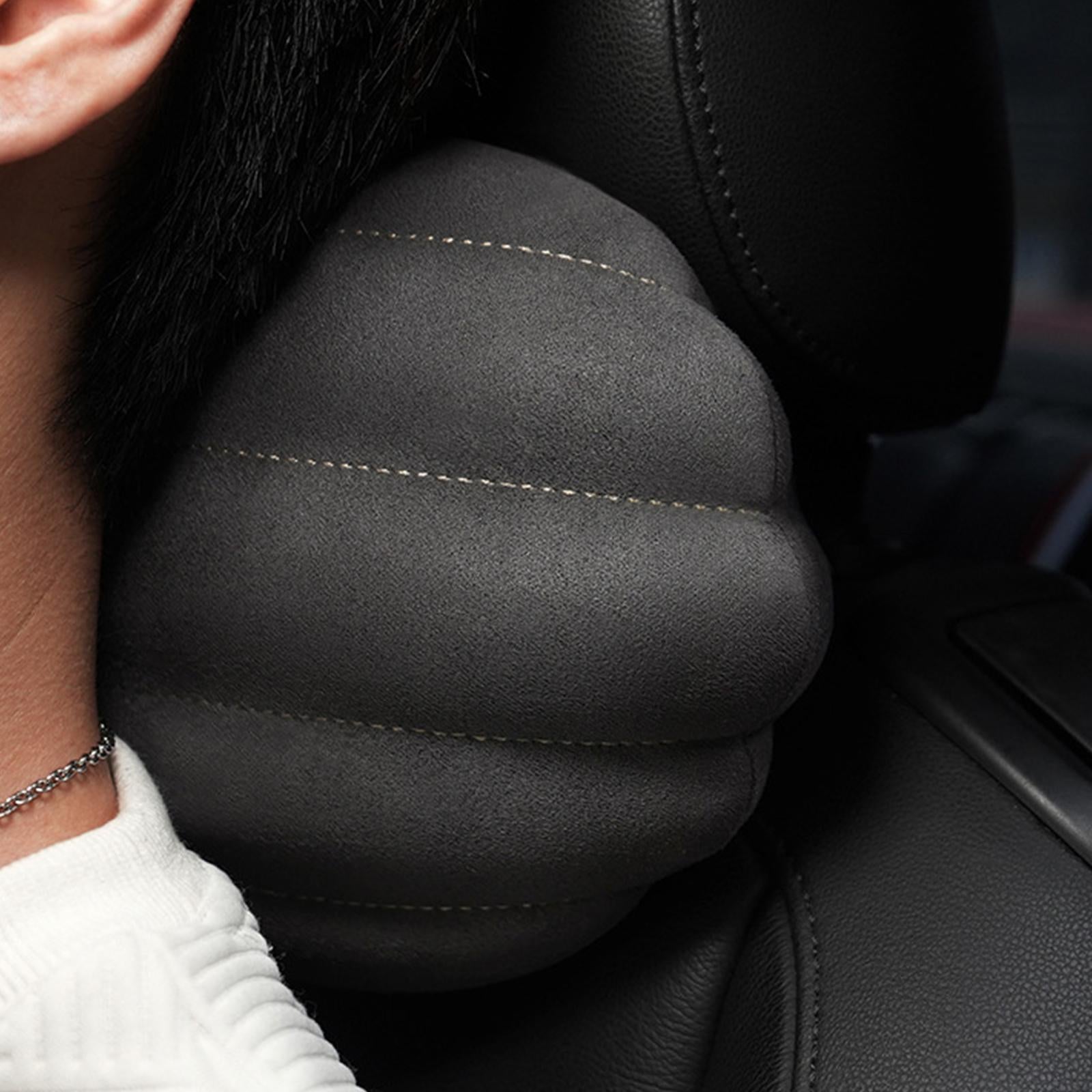 Air Headrest Pillow Interior Accessories Memory Foam Soft Seat Back Pillow Black