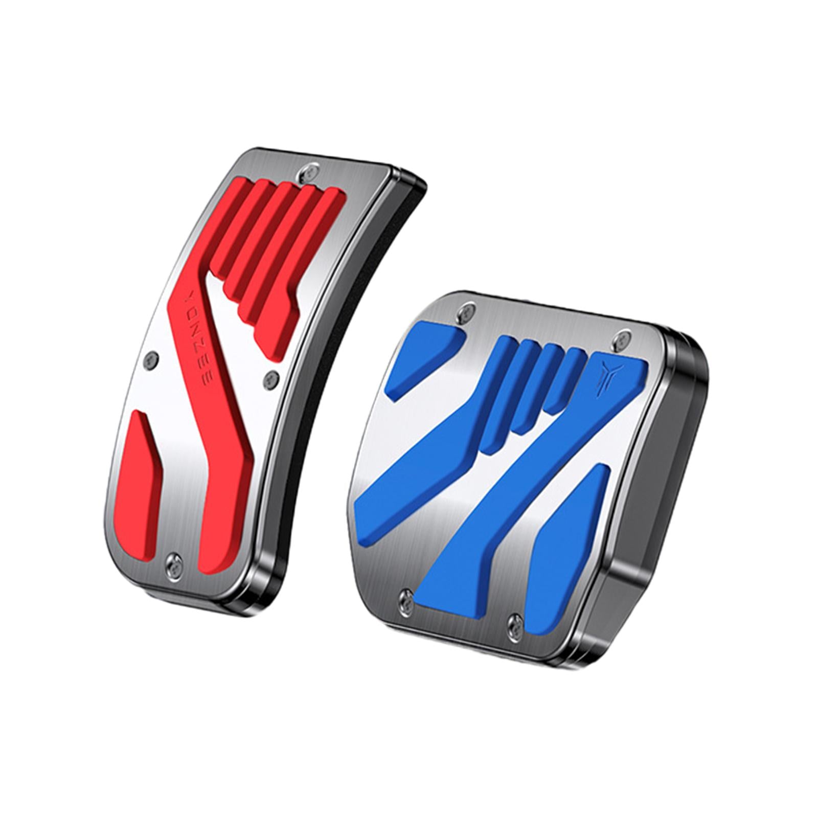 Foot Pedal Pads Set Replacement Parts for Tesla Model 3 / Y Accessories Red Blue