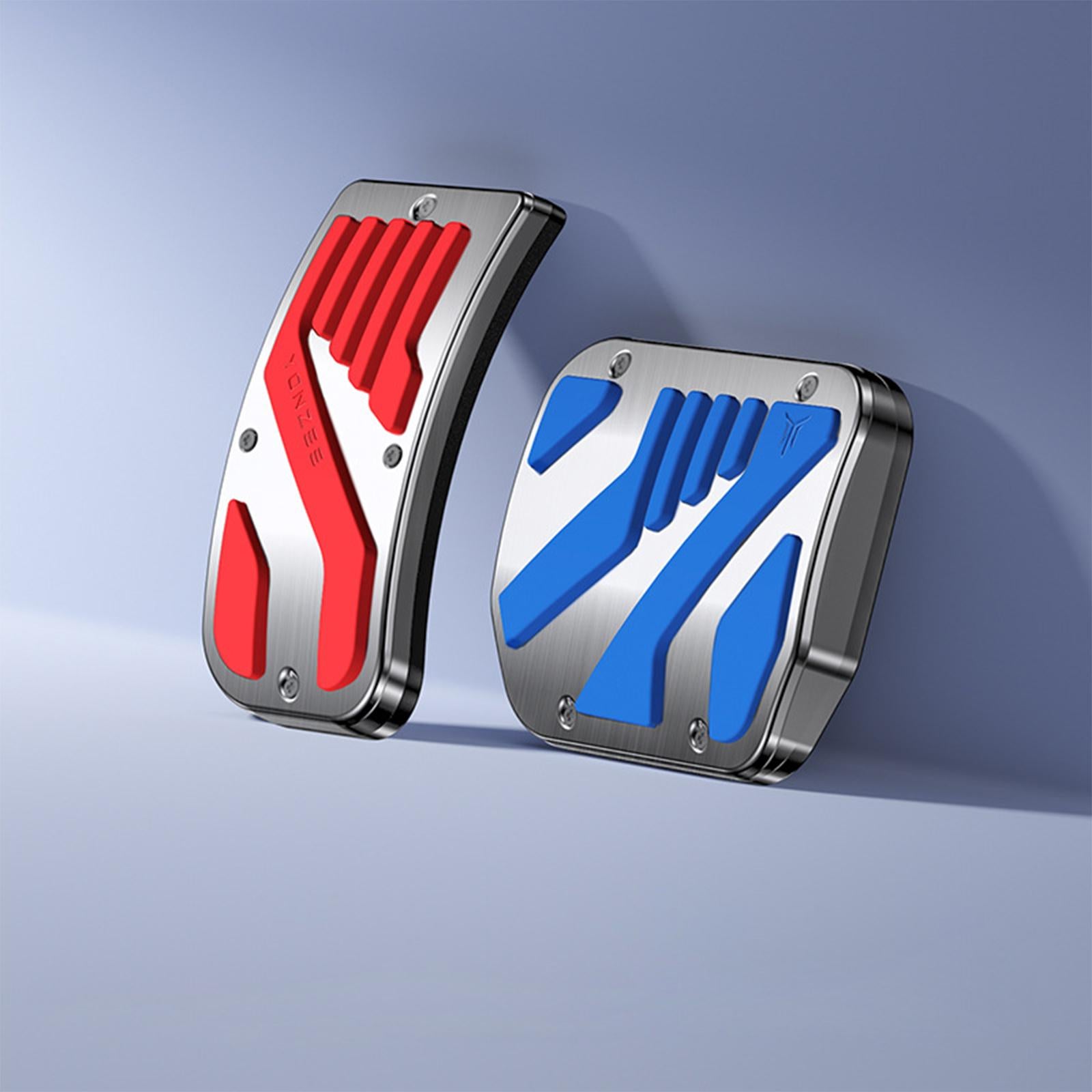 Foot Pedal Pads Set Replacement Parts for Tesla Model 3 / Y Accessories Red Blue