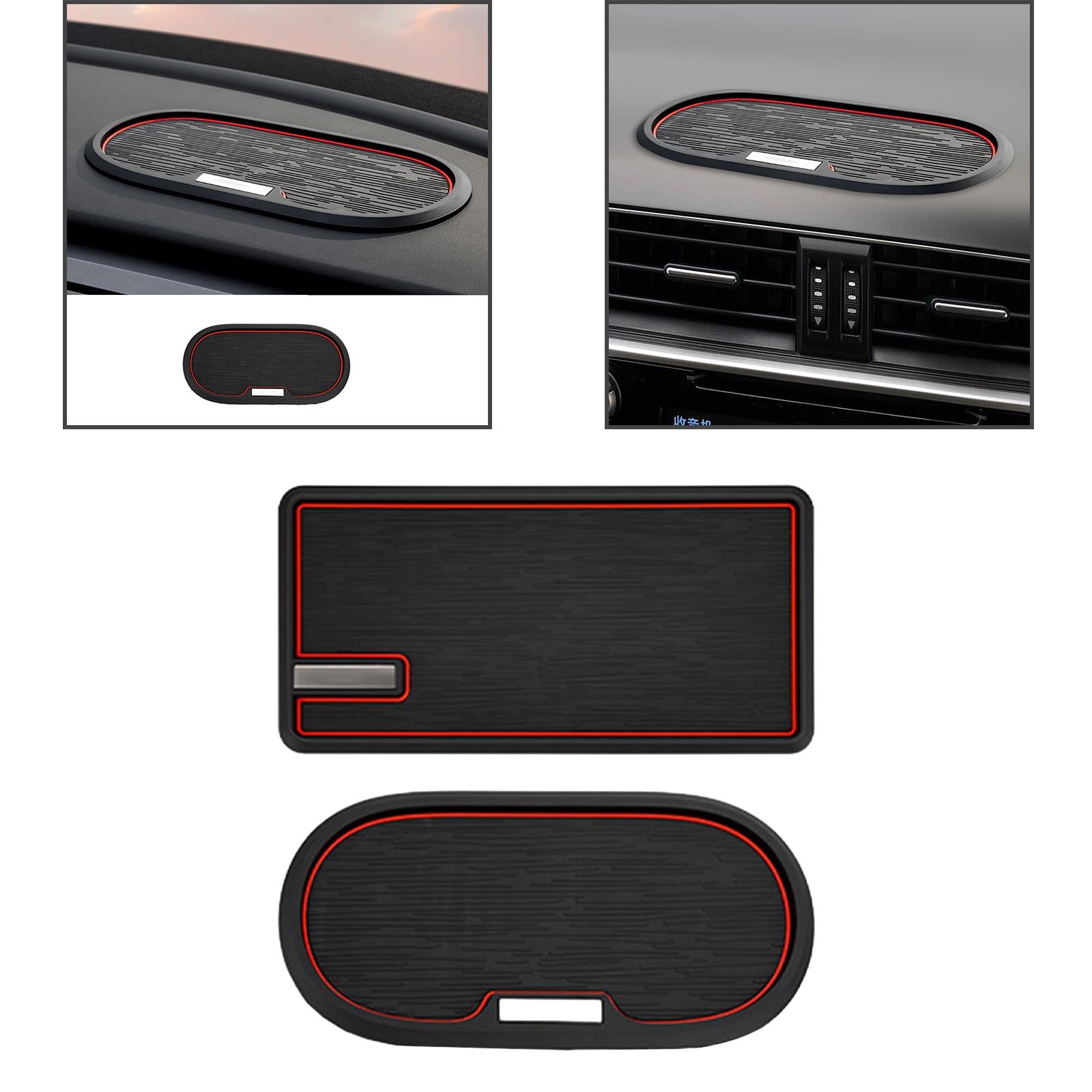 Car Dashboard Mat Reusable Auto Phone Holder for Phones Sunglasses Keys Square