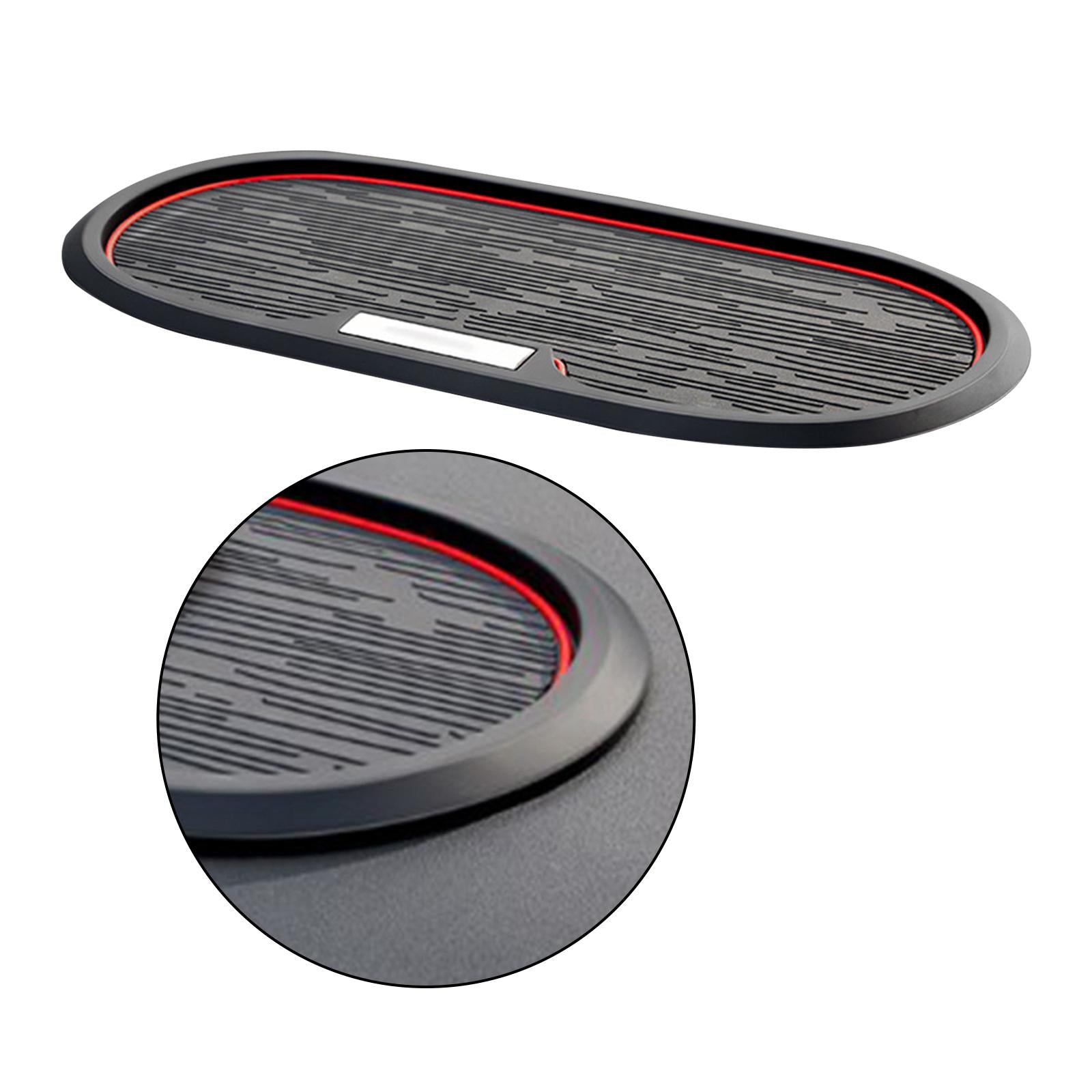 Car Dashboard Mat Reusable Auto Phone Holder for Phones Sunglasses Keys Round