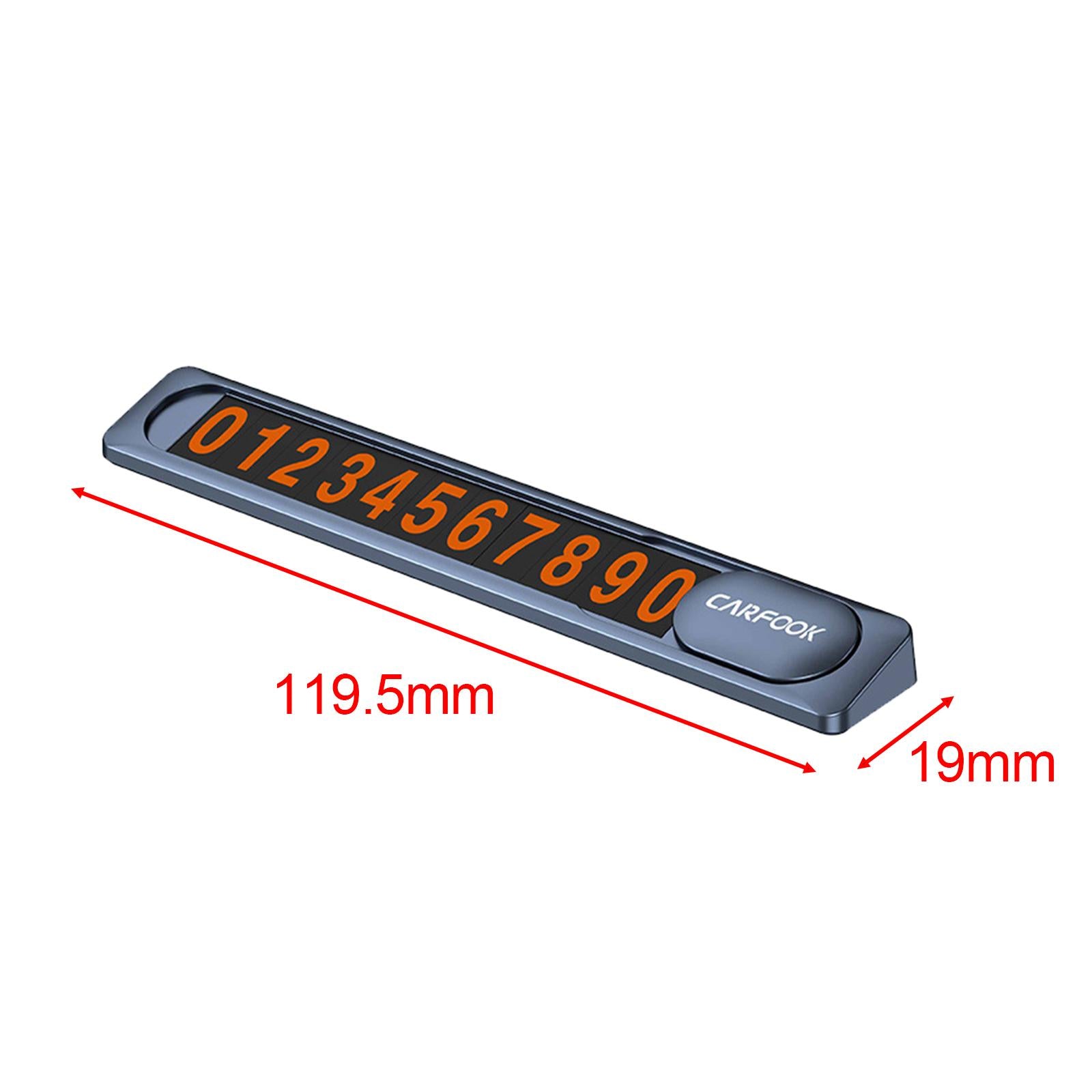 Hide Phone Number Plate Lightweight Car Temporary Parking Card Number Plate
