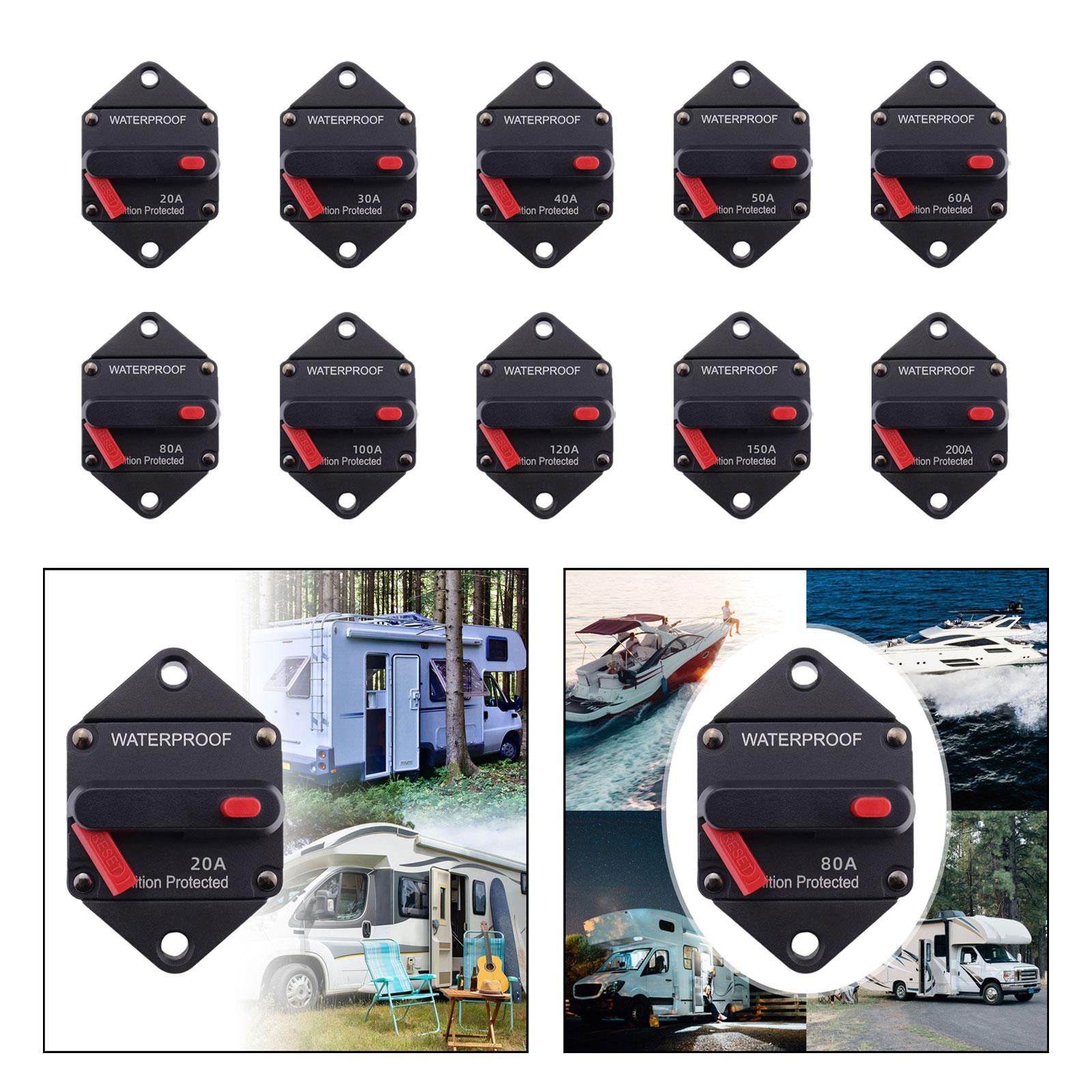 Circuit Breaker Premium with Manual Reset Button for Auto Truck Trailer 20A