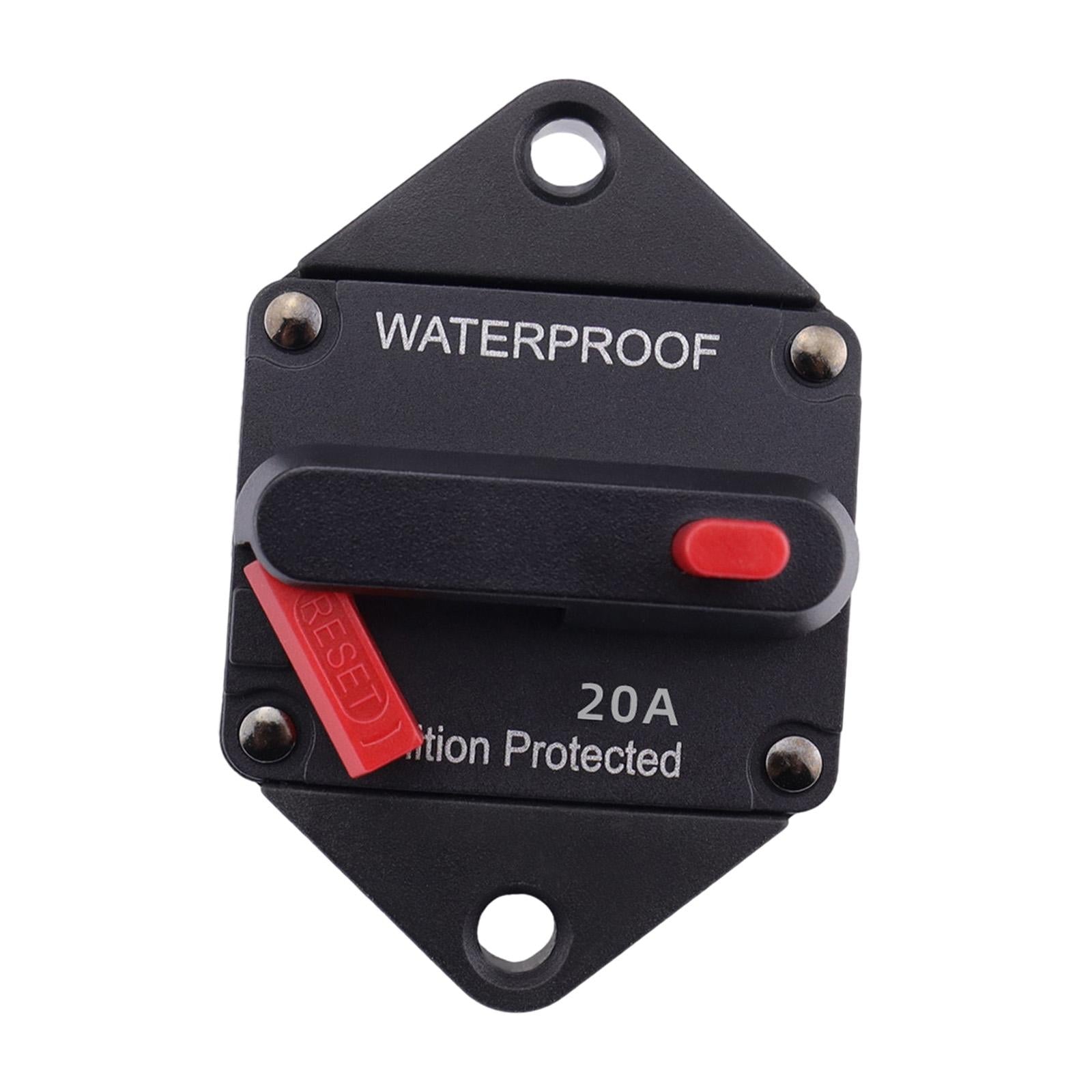 Circuit Breaker Premium with Manual Reset Button for Auto Truck Trailer 20A
